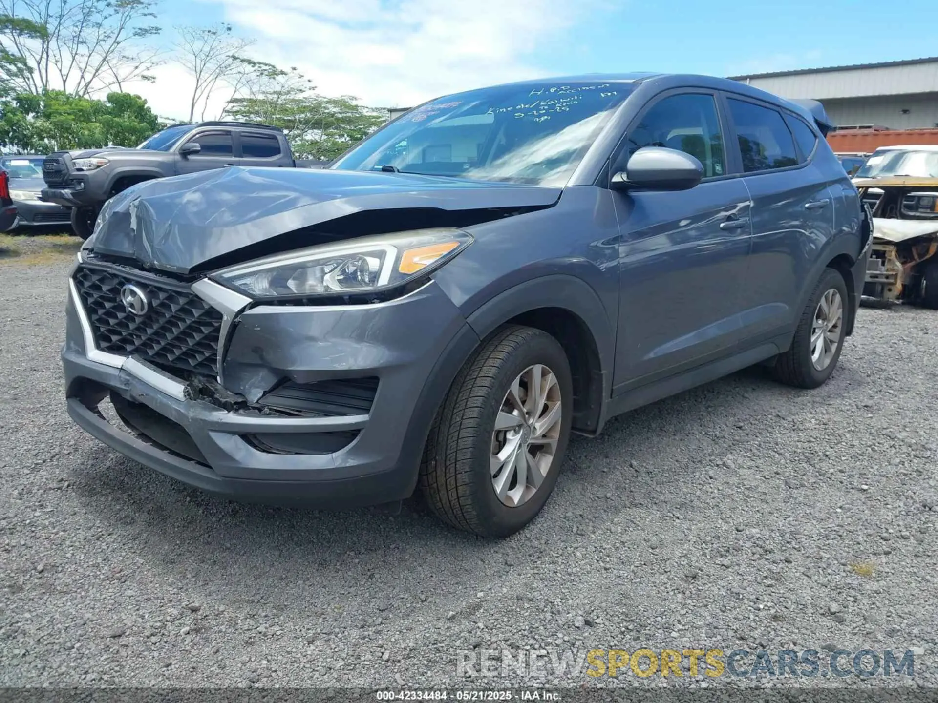 2 Photograph of a damaged car KM8J23A43KU969946 HYUNDAI TUCSON 2019