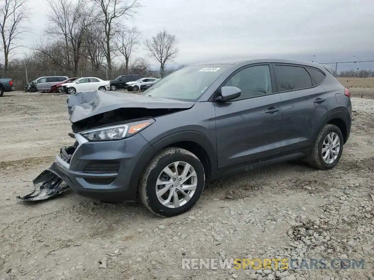 1 Photograph of a damaged car KM8J23A43KU979280 HYUNDAI TUCSON 2019