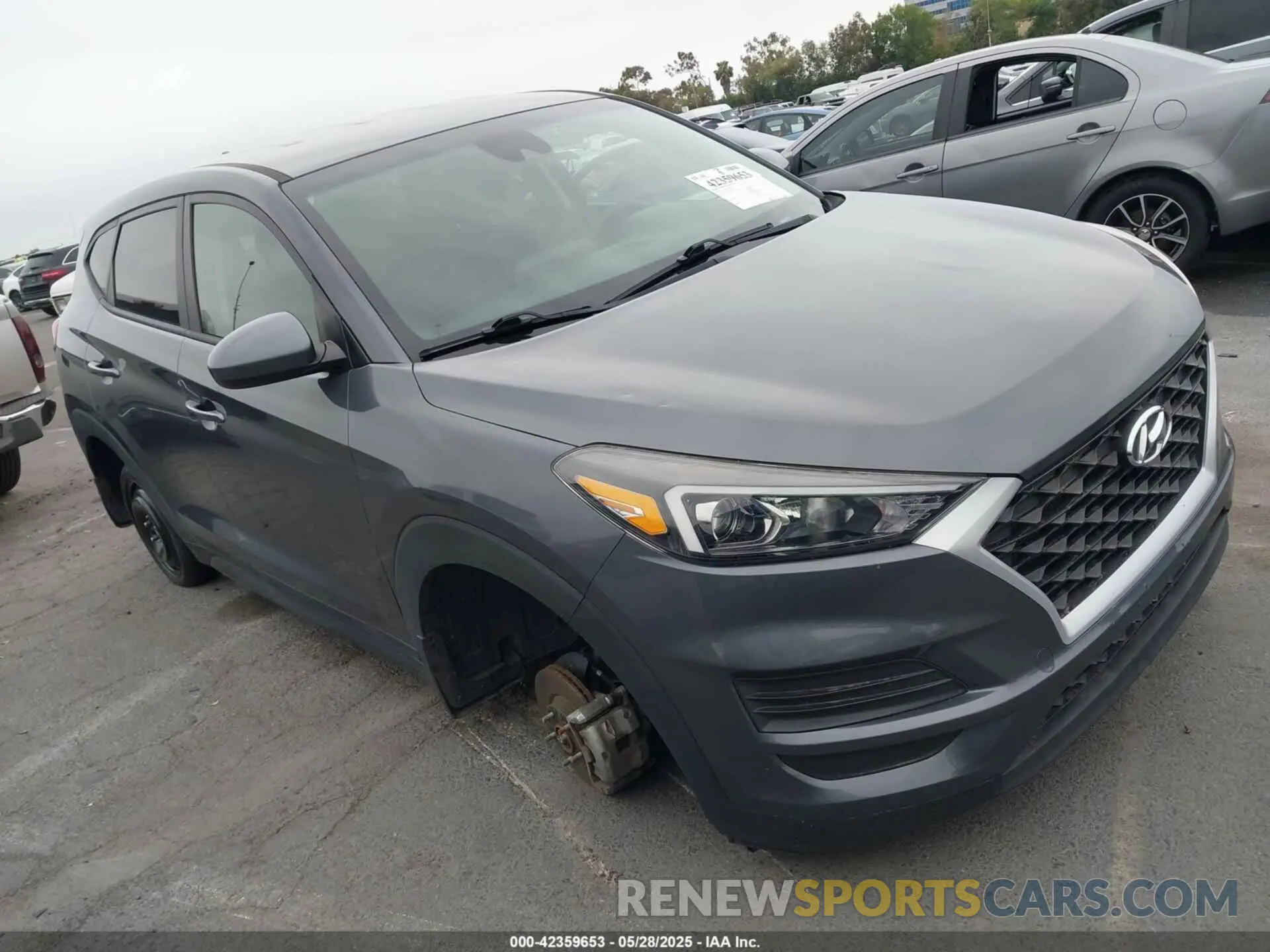 1 Photograph of a damaged car KM8J23A43KU990893 HYUNDAI TUCSON 2019