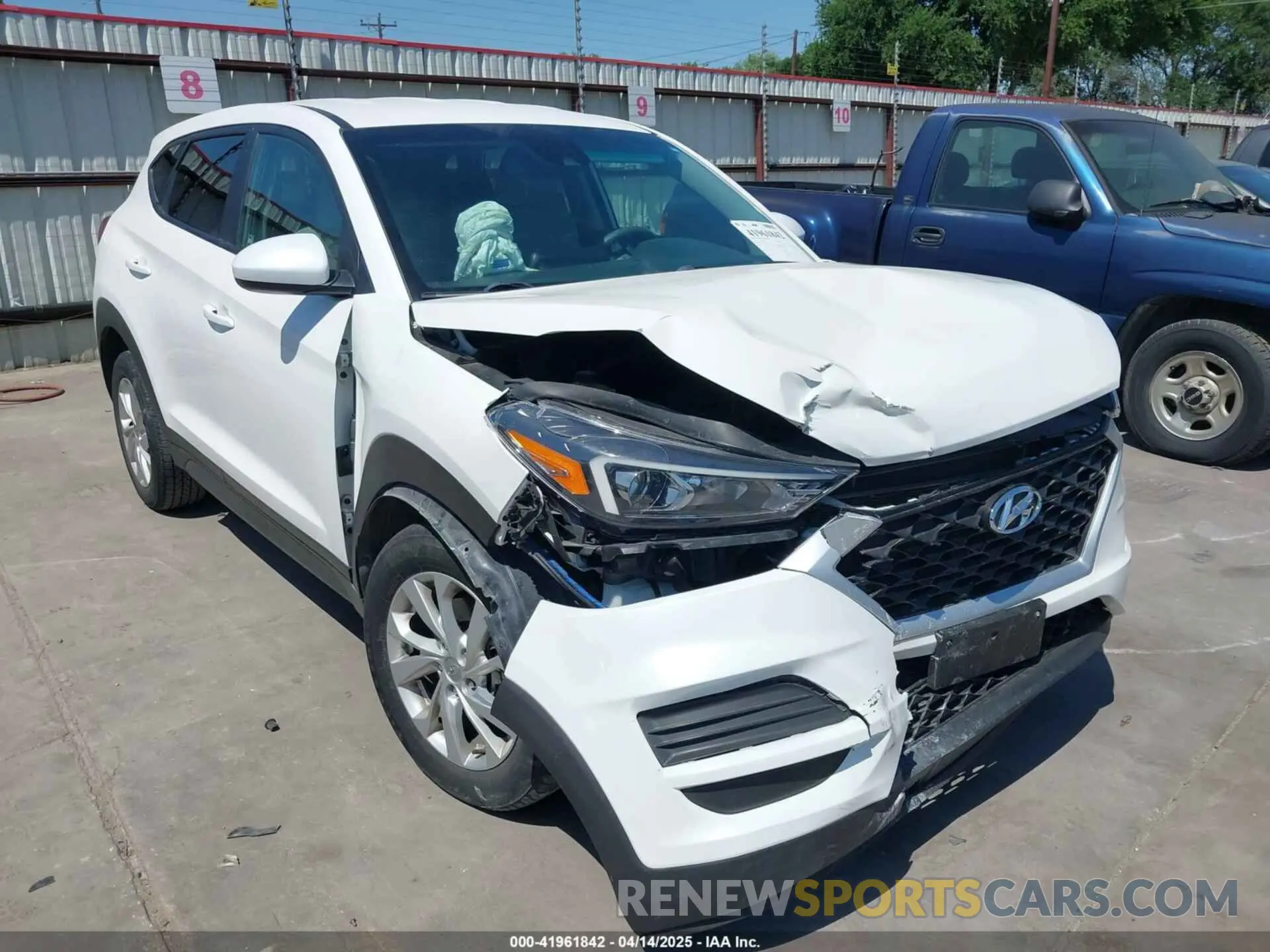 1 Photograph of a damaged car KM8J23A44KU914504 HYUNDAI TUCSON 2019