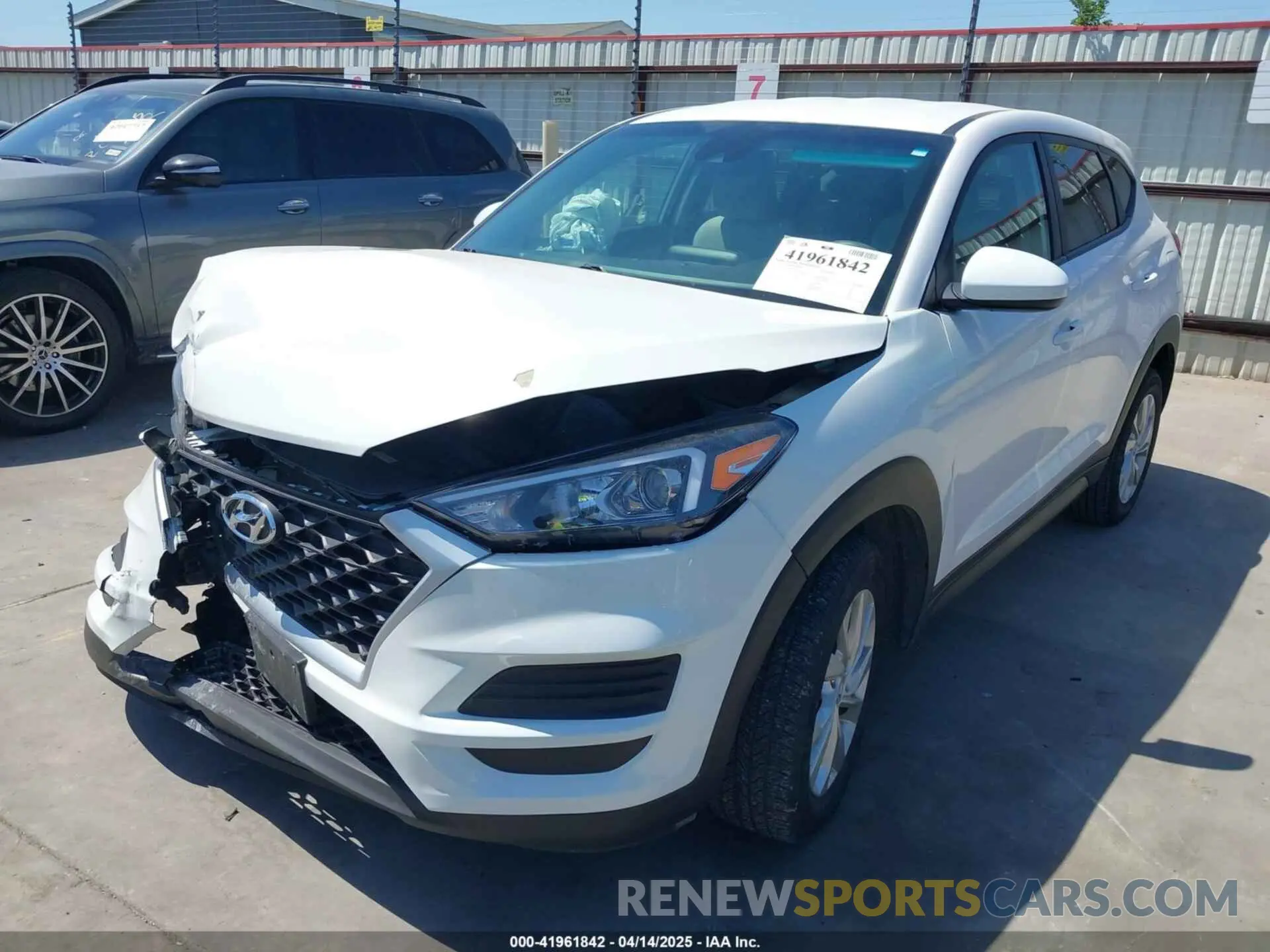 2 Photograph of a damaged car KM8J23A44KU914504 HYUNDAI TUCSON 2019
