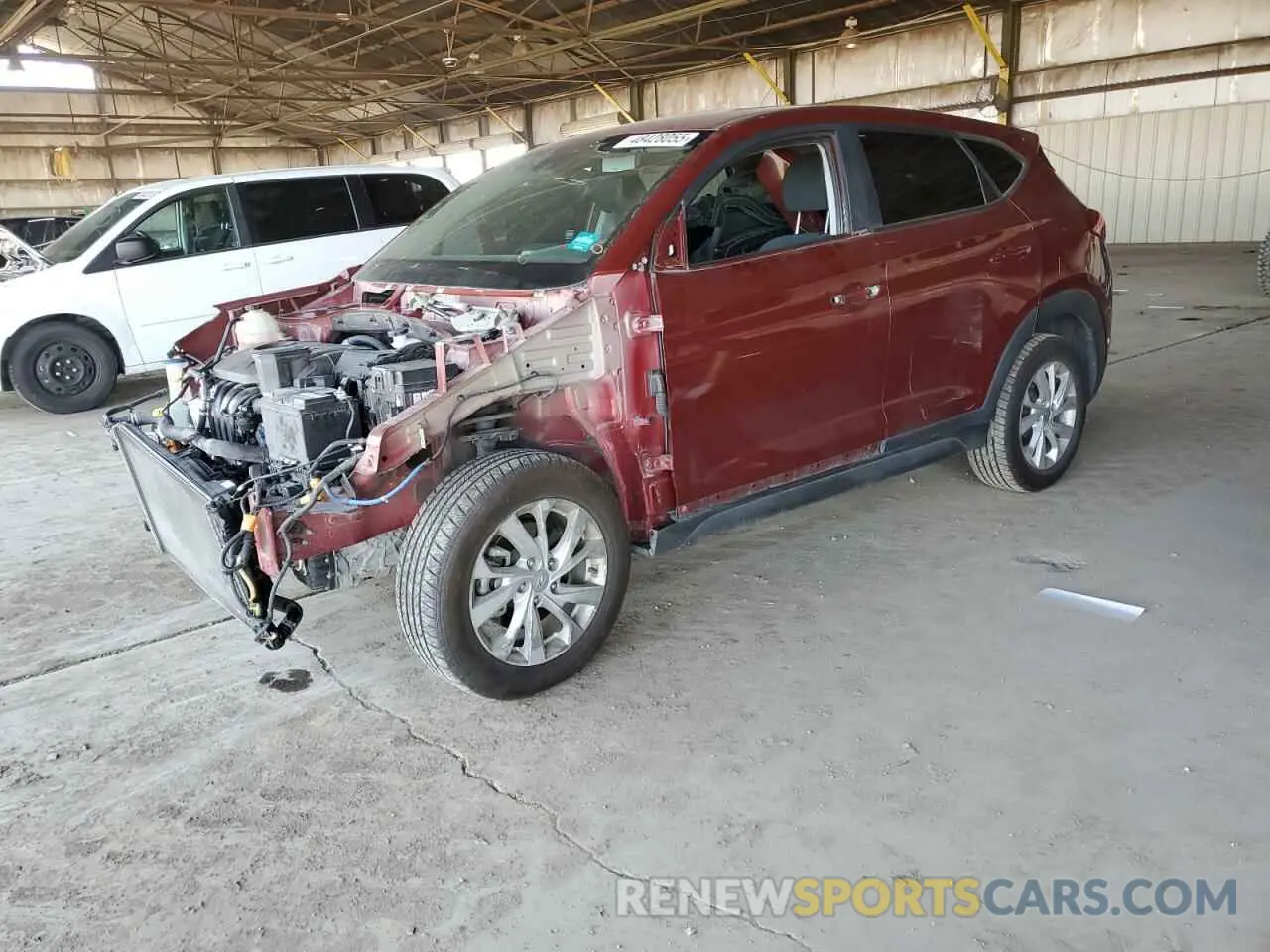 1 Photograph of a damaged car KM8J23A44KU931786 HYUNDAI TUCSON 2019