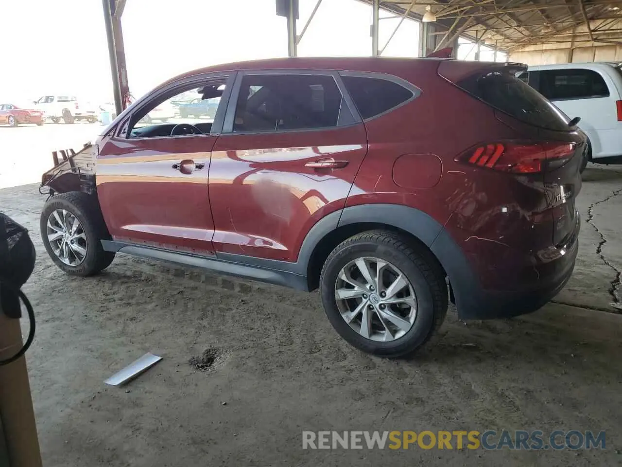 2 Photograph of a damaged car KM8J23A44KU931786 HYUNDAI TUCSON 2019