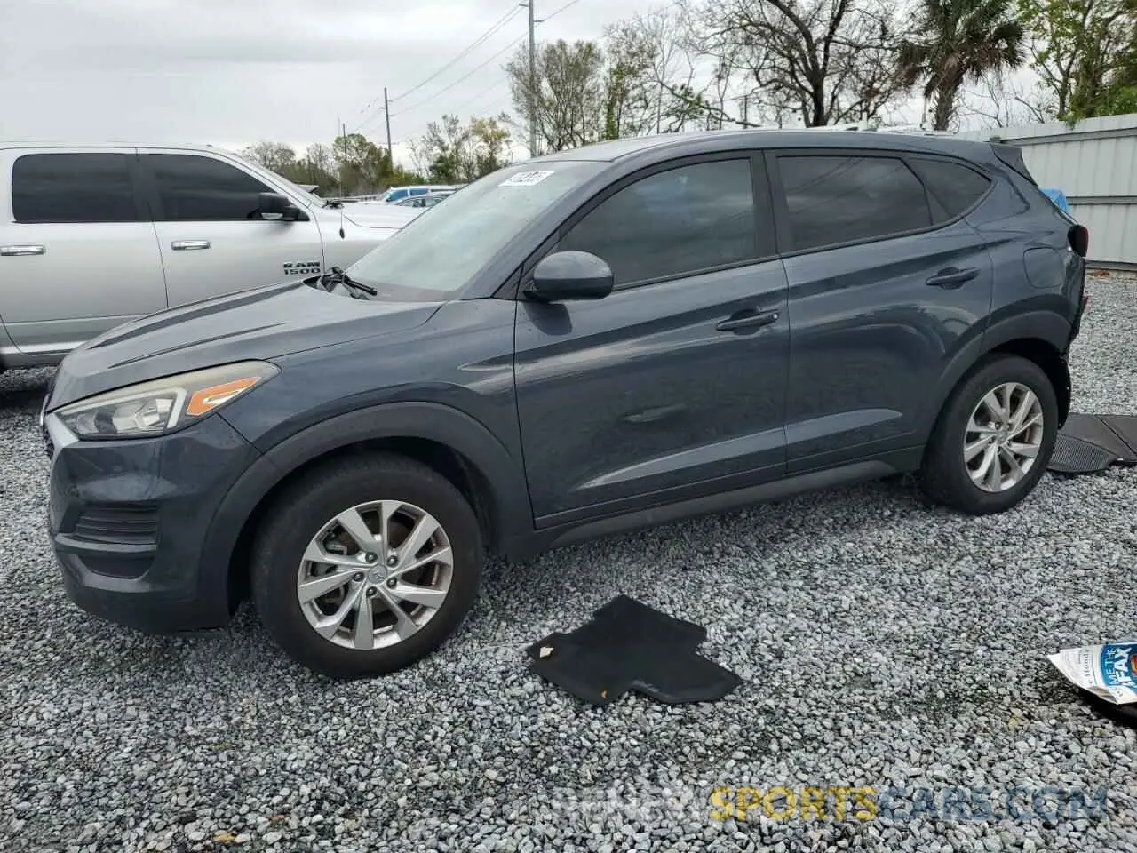 1 Photograph of a damaged car KM8J23A45KU036808 HYUNDAI TUCSON 2019