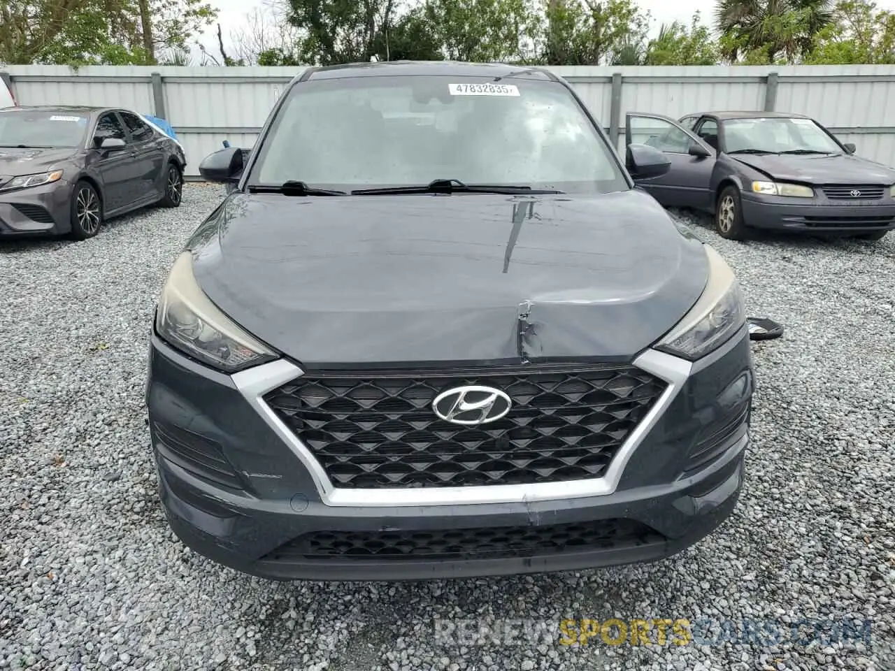 5 Photograph of a damaged car KM8J23A45KU036808 HYUNDAI TUCSON 2019