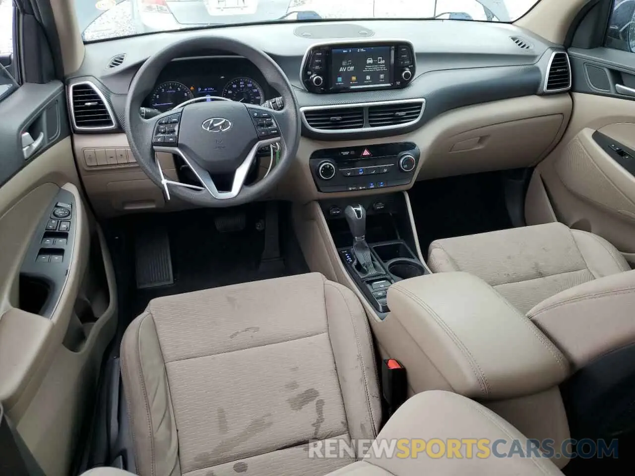 8 Photograph of a damaged car KM8J23A45KU036808 HYUNDAI TUCSON 2019