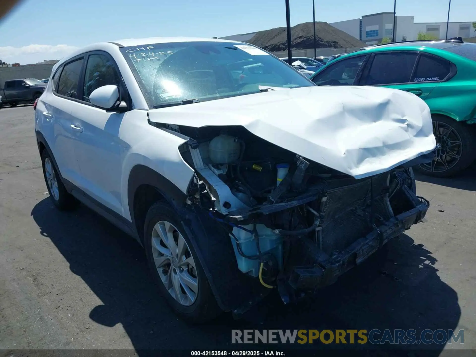 1 Photograph of a damaged car KM8J23A46KU052581 HYUNDAI TUCSON 2019