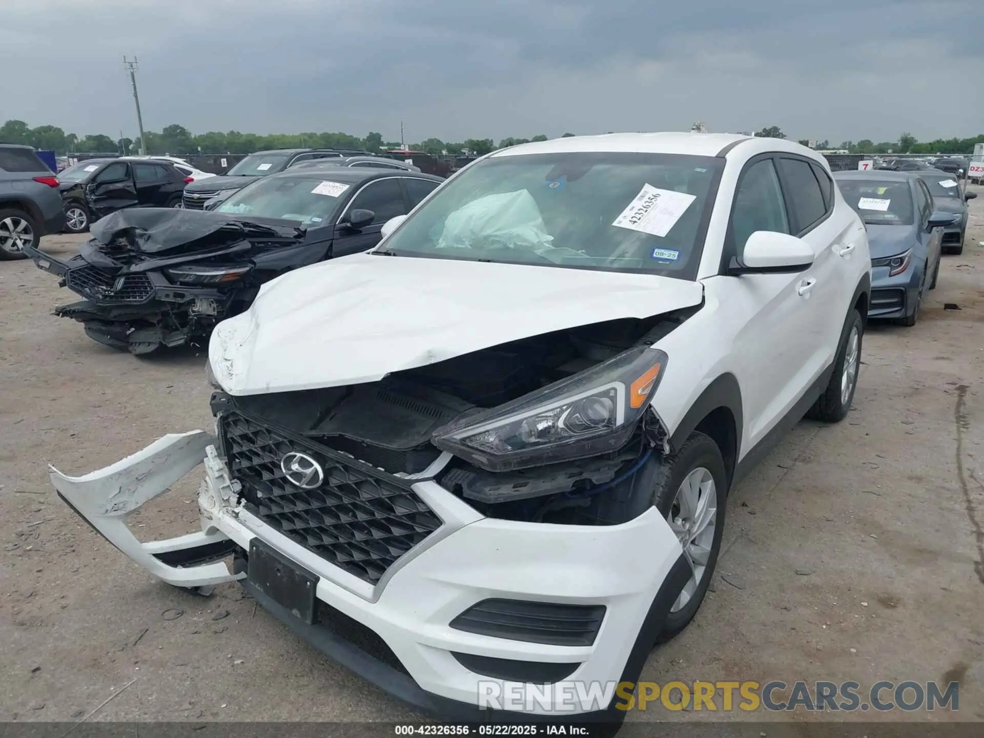 2 Photograph of a damaged car KM8J23A46KU904329 HYUNDAI TUCSON 2019
