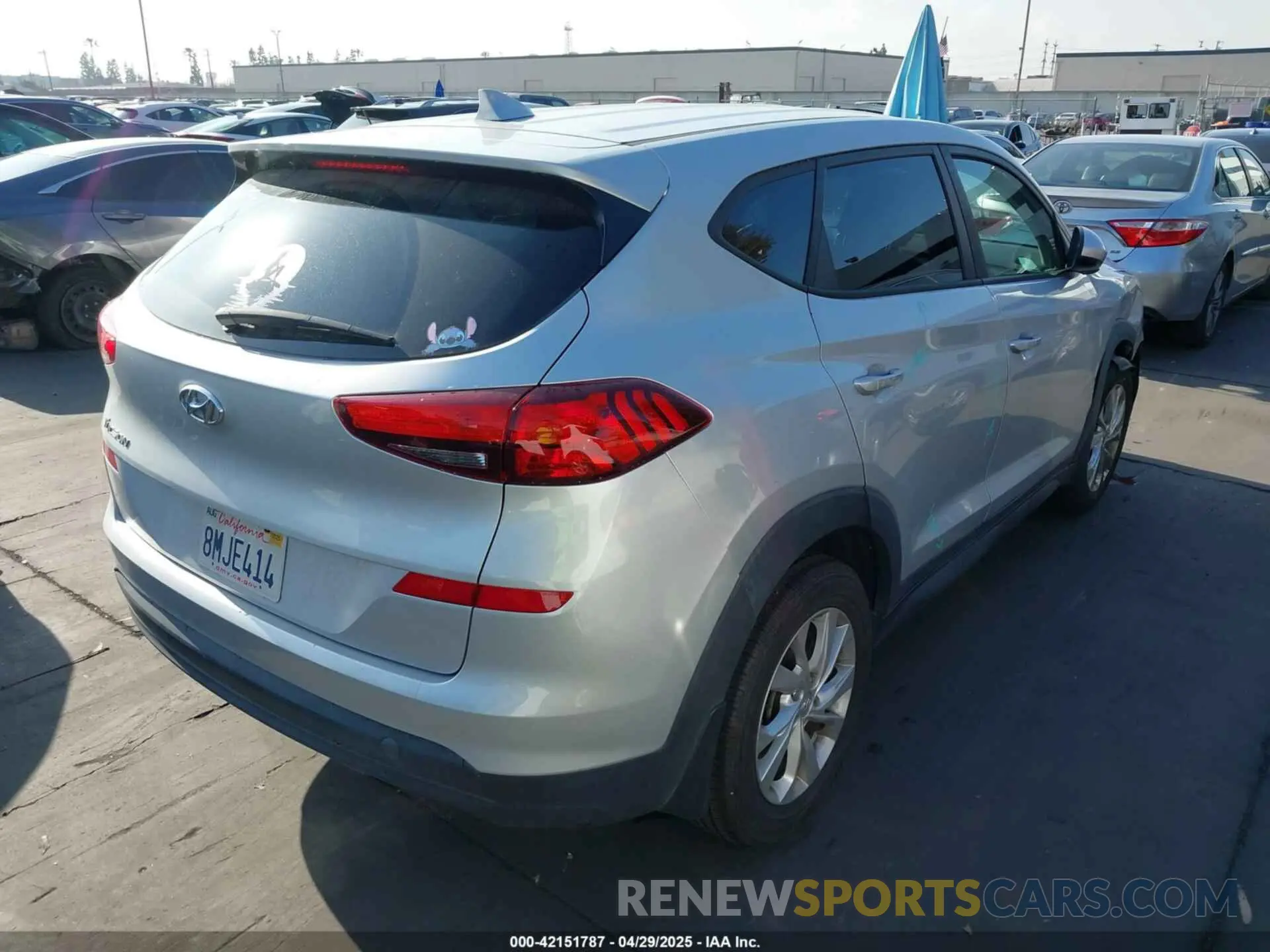 4 Photograph of a damaged car KM8J23A46KU953305 HYUNDAI TUCSON 2019