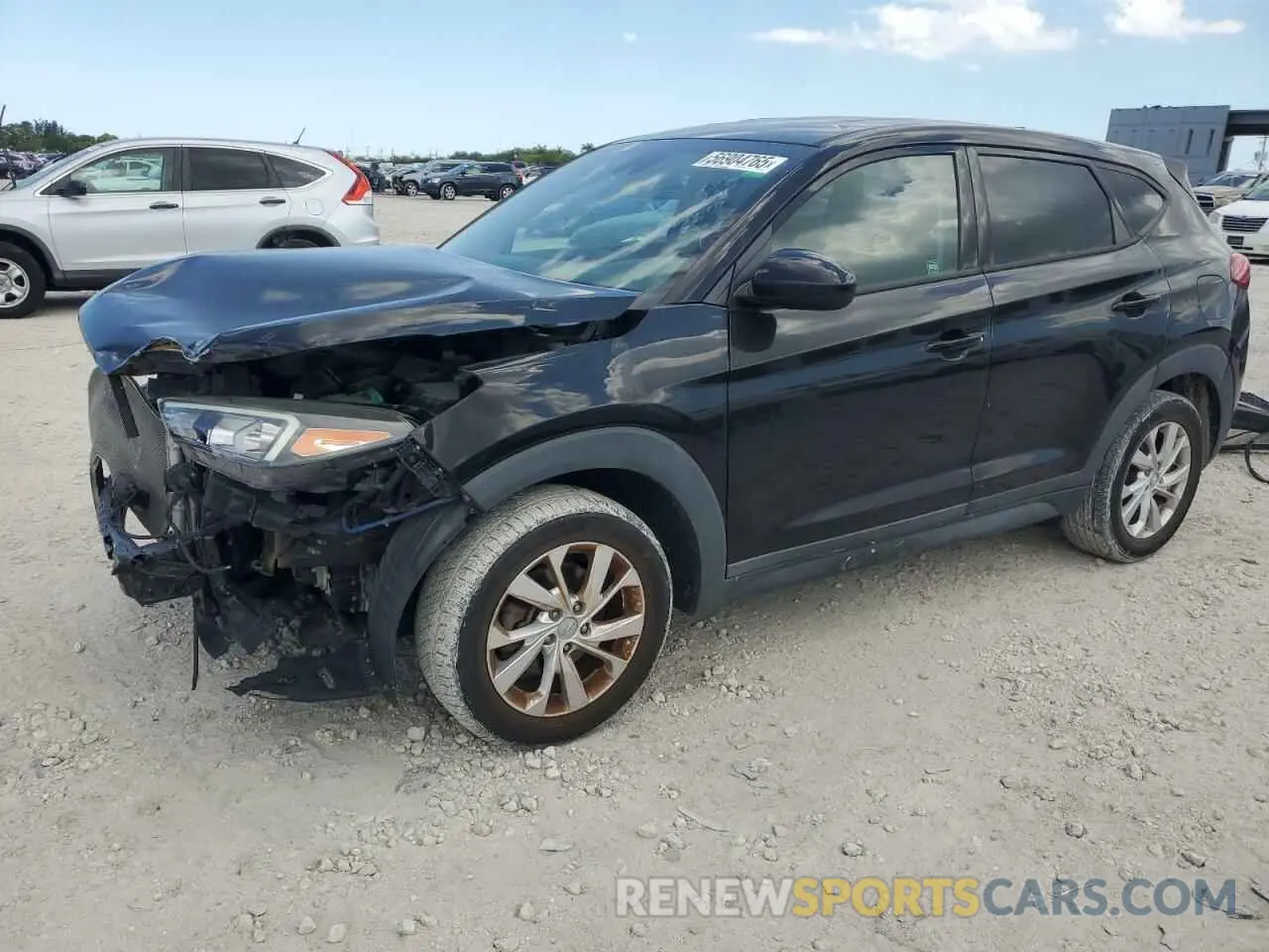 1 Photograph of a damaged car KM8J23A47KU839409 HYUNDAI TUCSON 2019