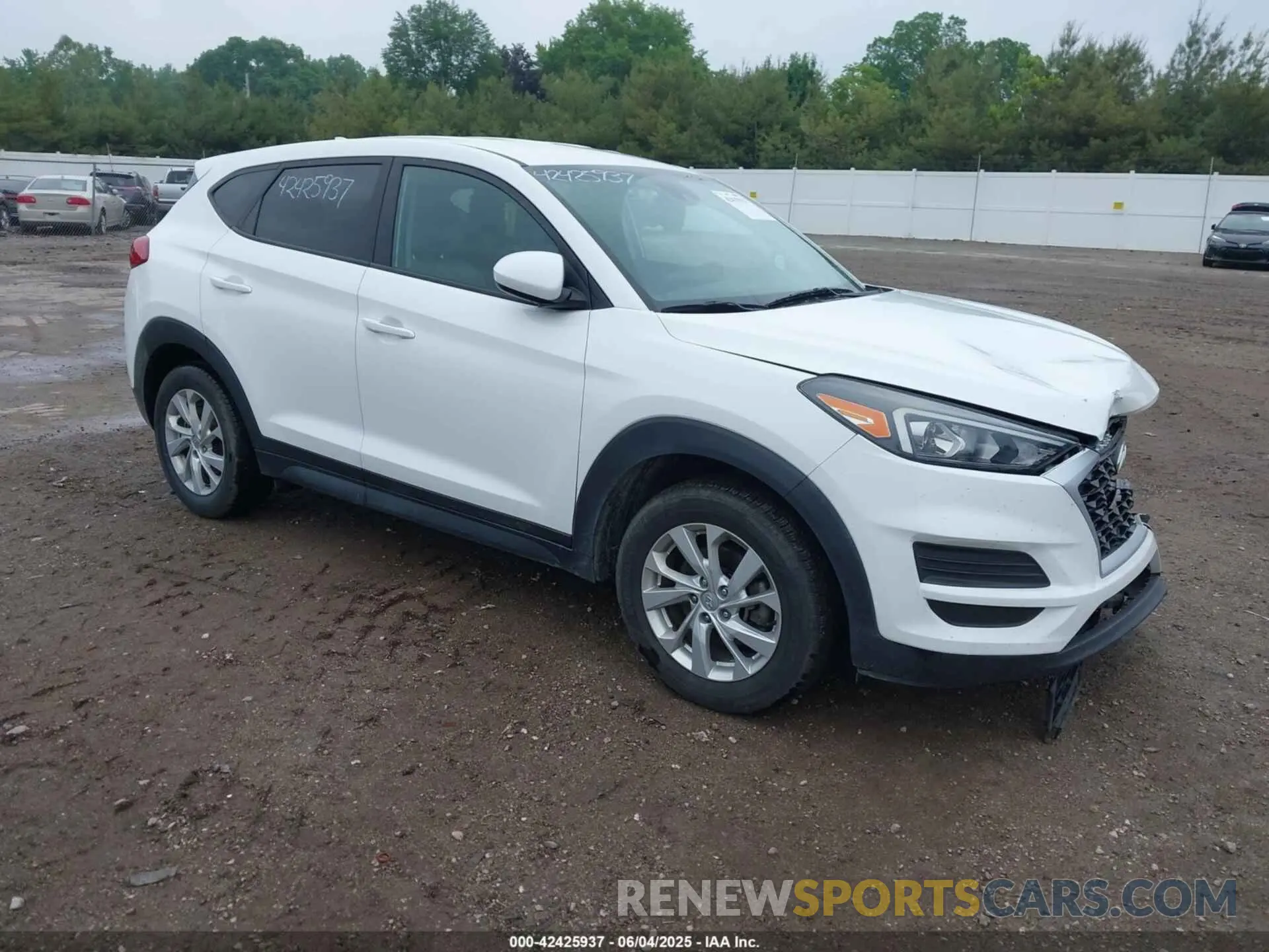 1 Photograph of a damaged car KM8J23A47KU871048 HYUNDAI TUCSON 2019