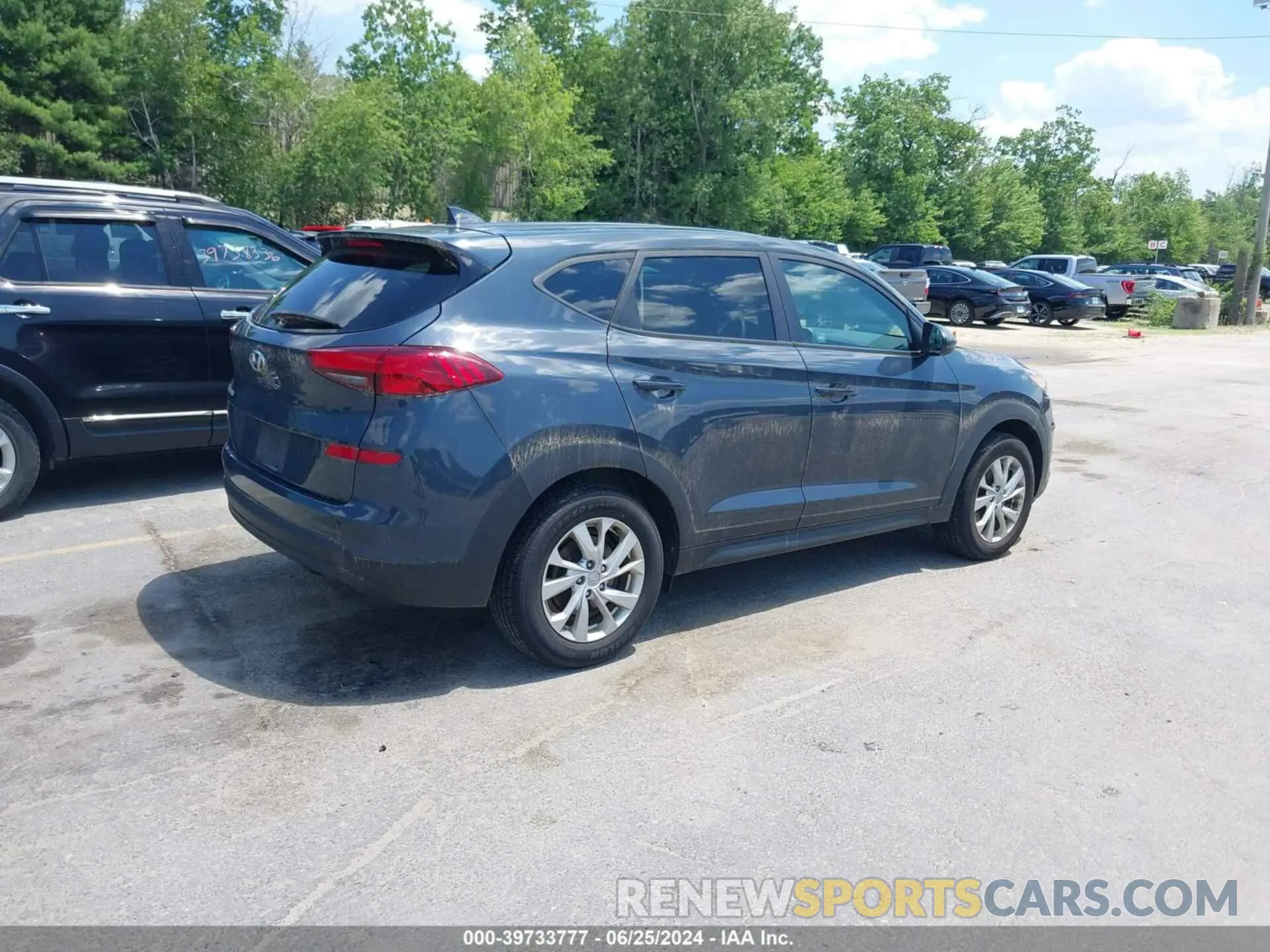4 Photograph of a damaged car KM8J23A47KU886763 HYUNDAI TUCSON 2019