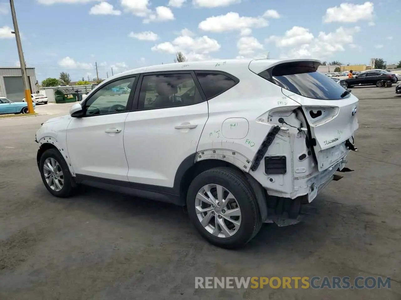 2 Photograph of a damaged car KM8J23A47KU889114 HYUNDAI TUCSON 2019
