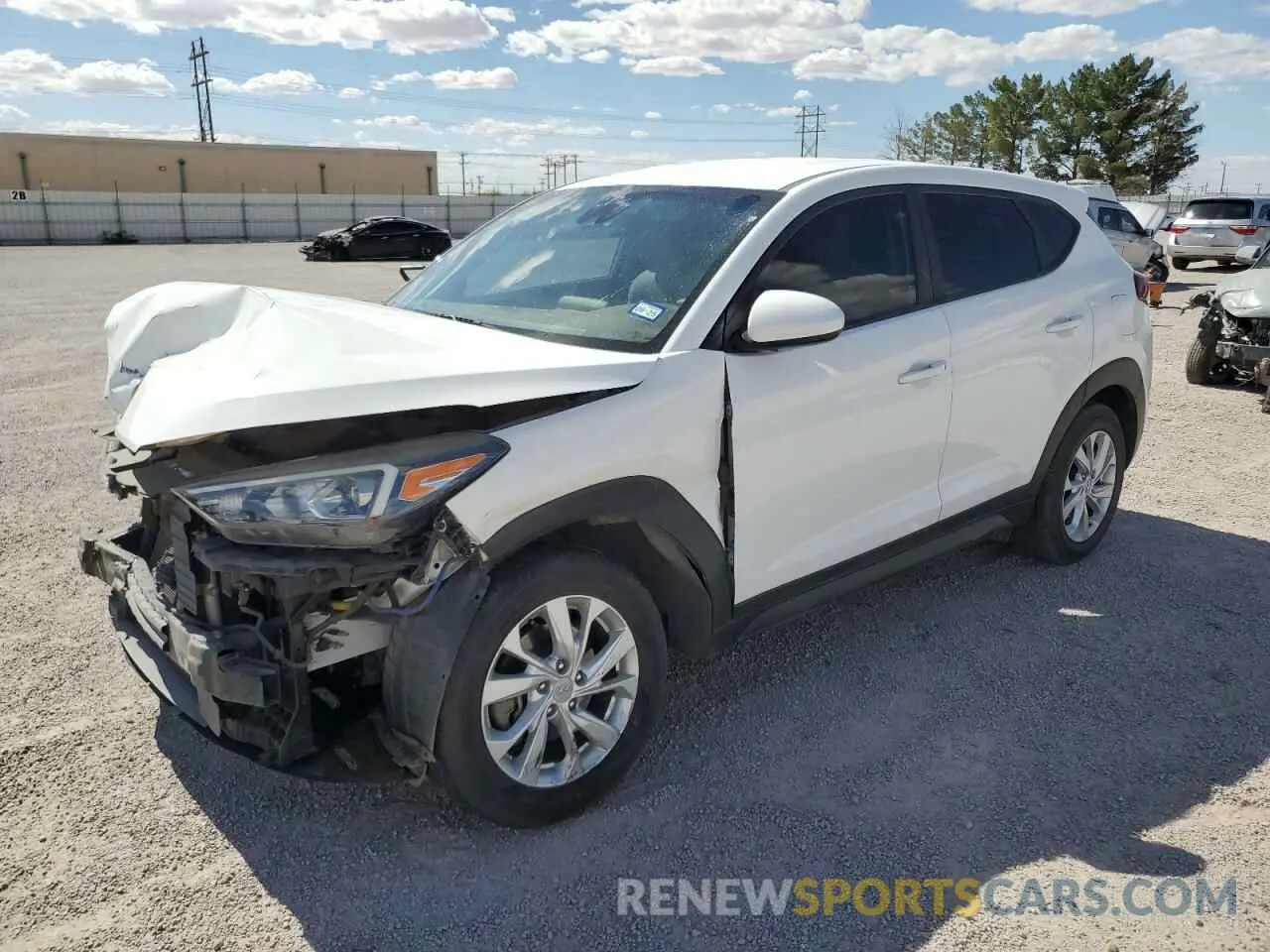1 Photograph of a damaged car KM8J23A47KU986412 HYUNDAI TUCSON 2019