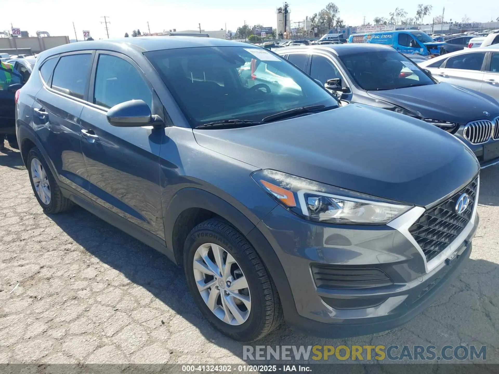 1 Photograph of a damaged car KM8J23A47KU993859 HYUNDAI TUCSON 2019