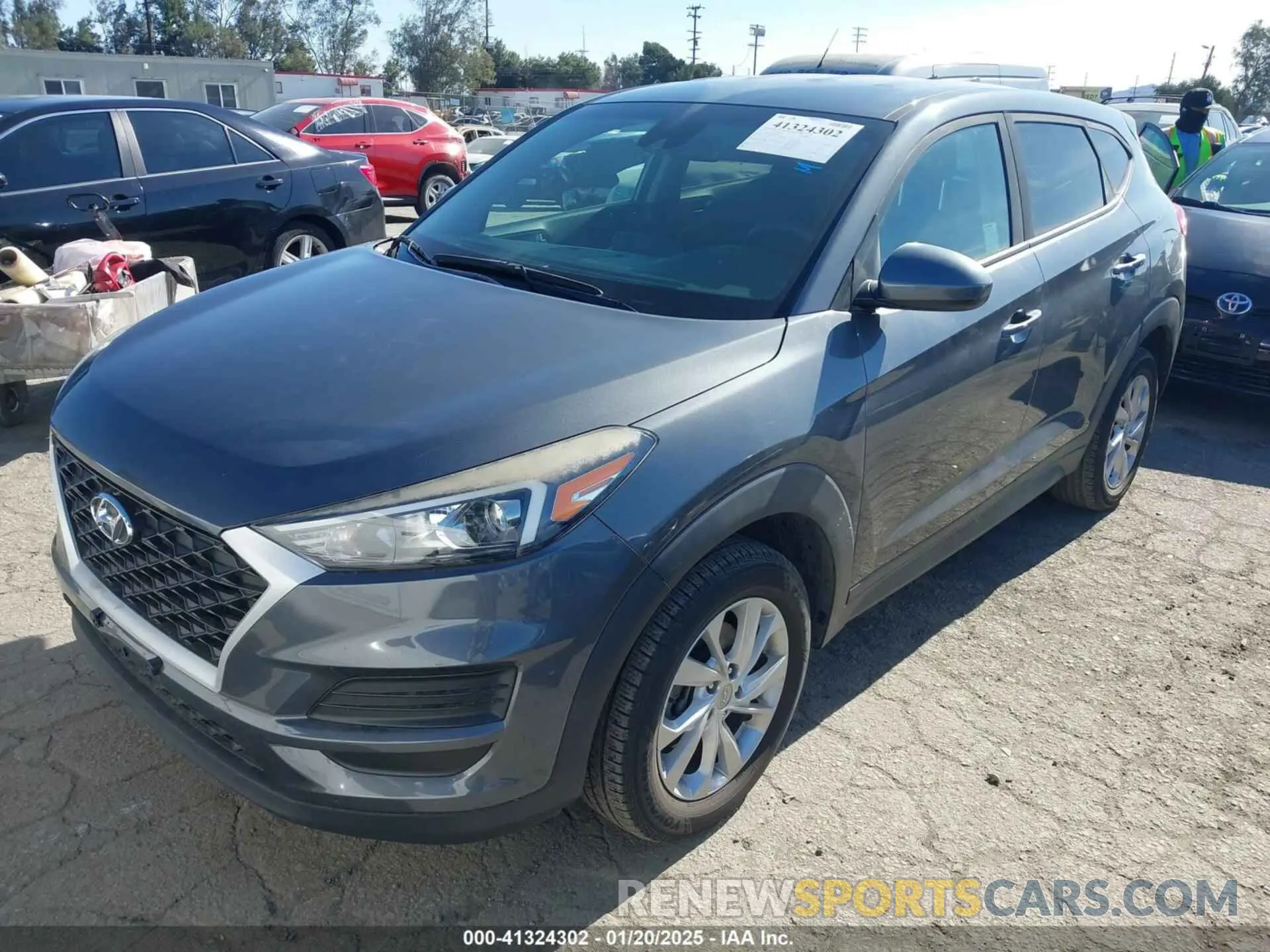 2 Photograph of a damaged car KM8J23A47KU993859 HYUNDAI TUCSON 2019