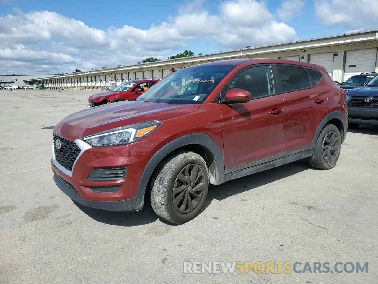 1 Photograph of a damaged car KM8J23A47KU996471 HYUNDAI TUCSON 2019