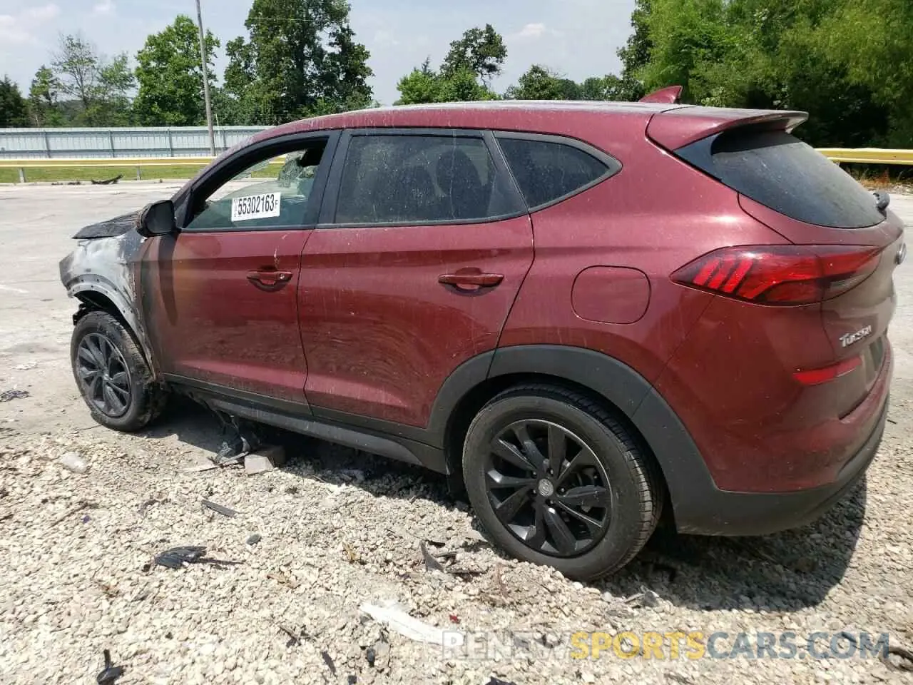 2 Photograph of a damaged car KM8J23A48KU001485 HYUNDAI TUCSON 2019