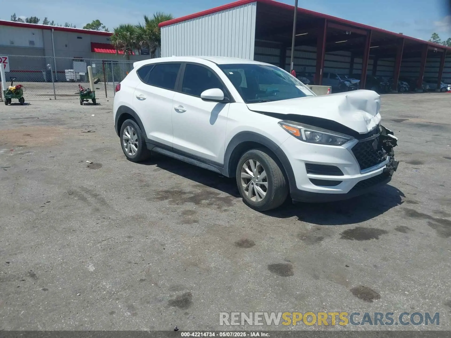 1 Photograph of a damaged car KM8J23A48KU055515 HYUNDAI TUCSON 2019