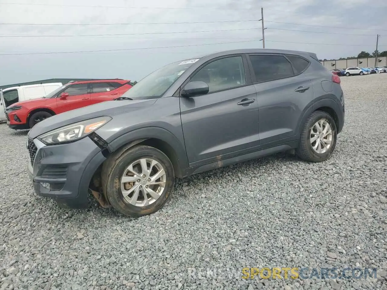 1 Photograph of a damaged car KM8J23A48KU916014 HYUNDAI TUCSON 2019