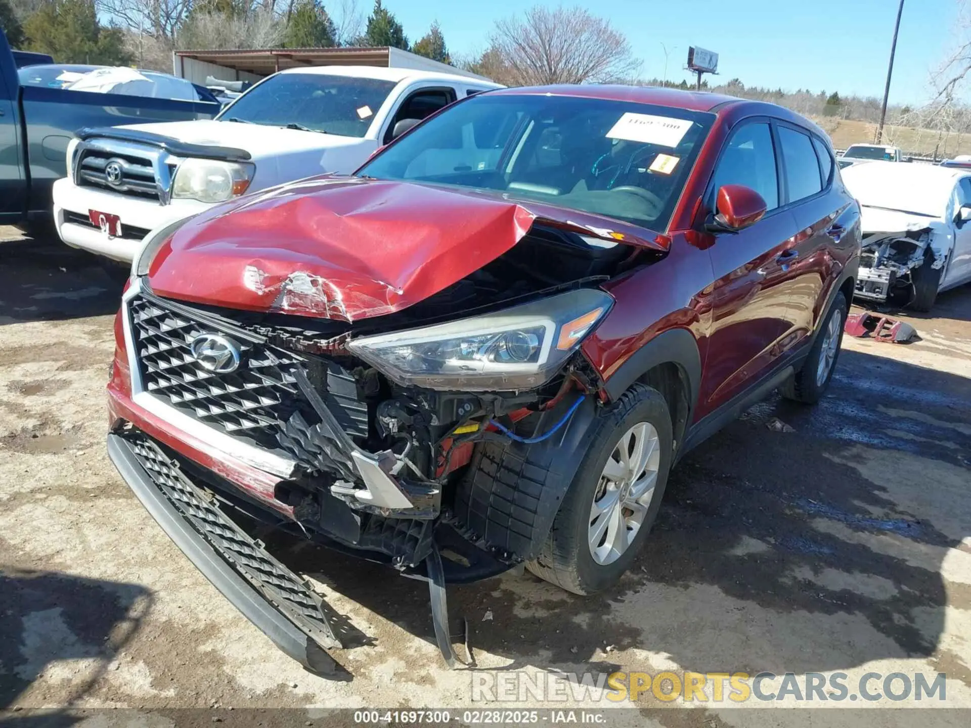 2 Photograph of a damaged car KM8J23A48KU924615 HYUNDAI TUCSON 2019