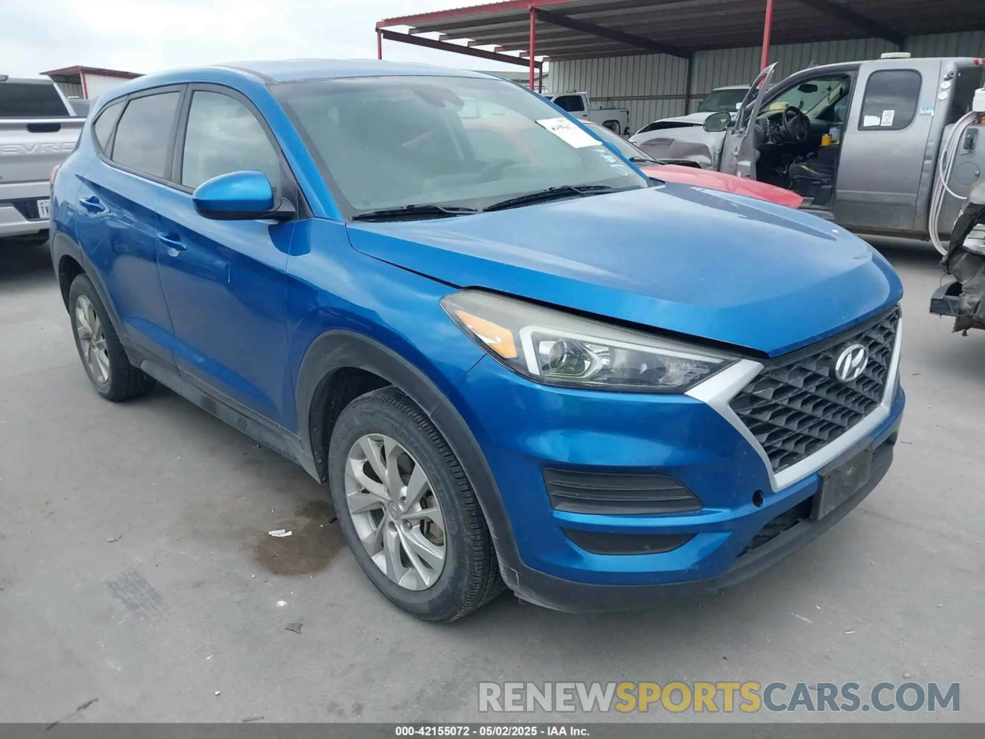 1 Photograph of a damaged car KM8J23A48KU946761 HYUNDAI TUCSON 2019