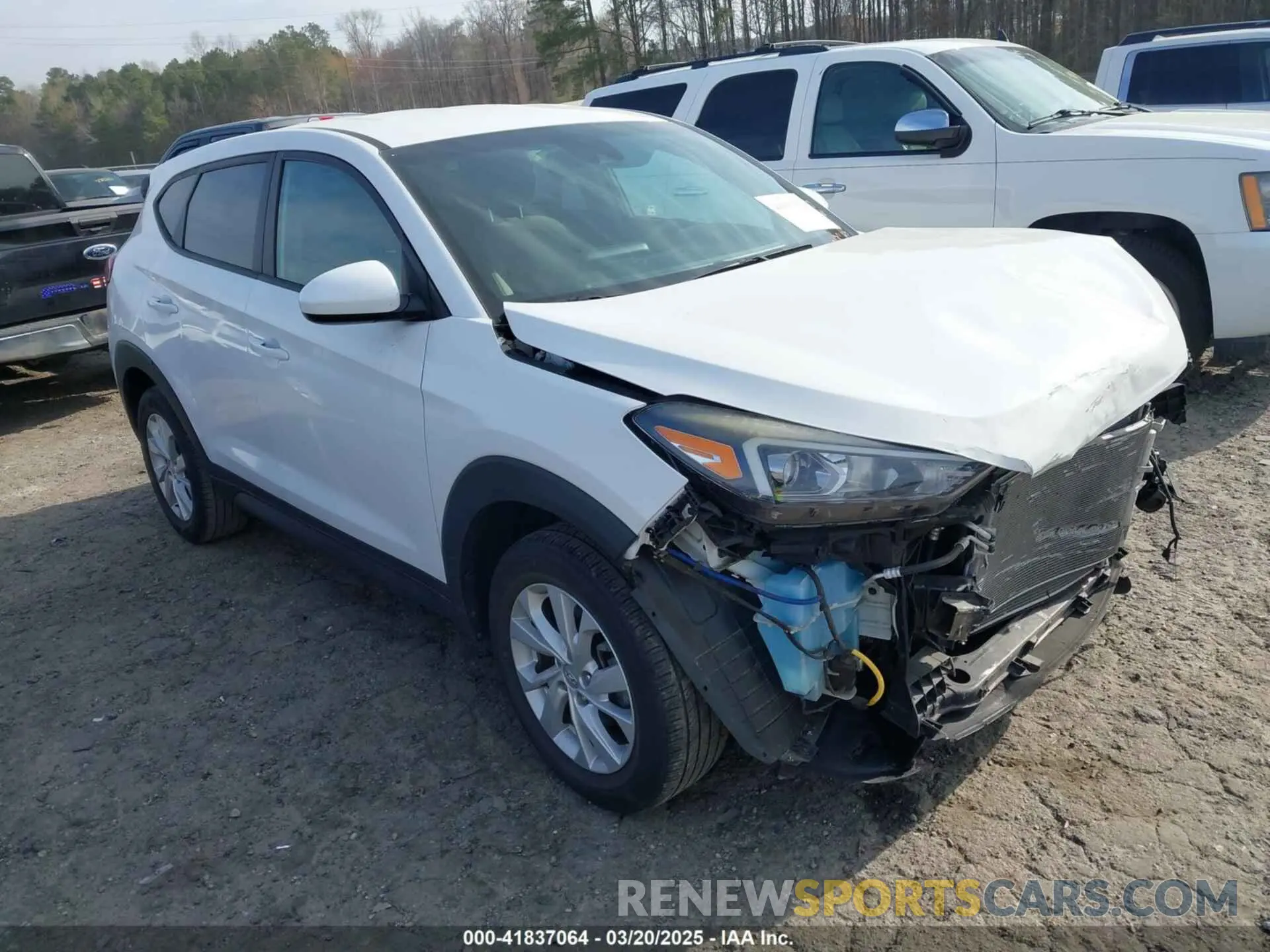 1 Photograph of a damaged car KM8J23A49KU021342 HYUNDAI TUCSON 2019