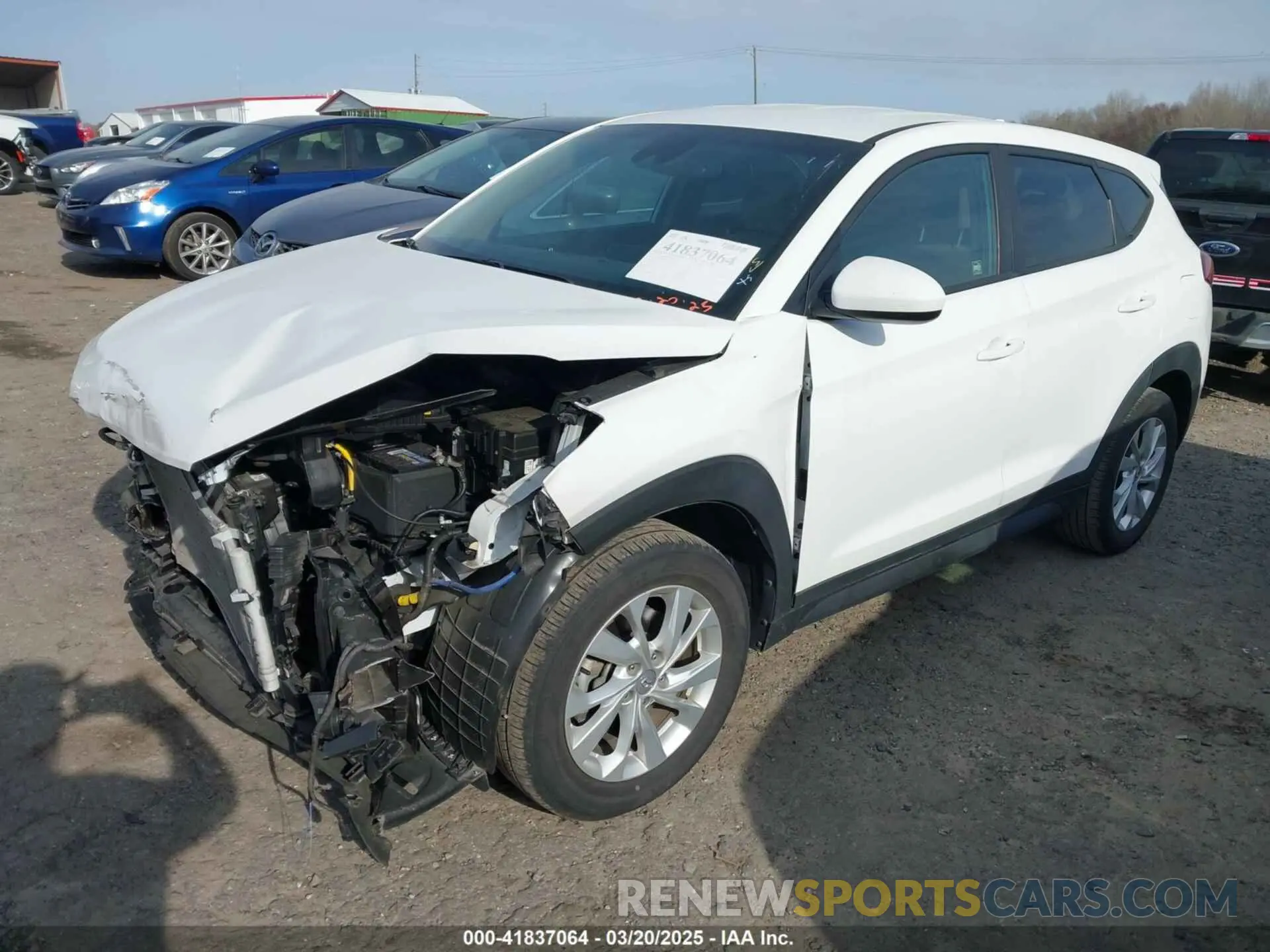 2 Photograph of a damaged car KM8J23A49KU021342 HYUNDAI TUCSON 2019