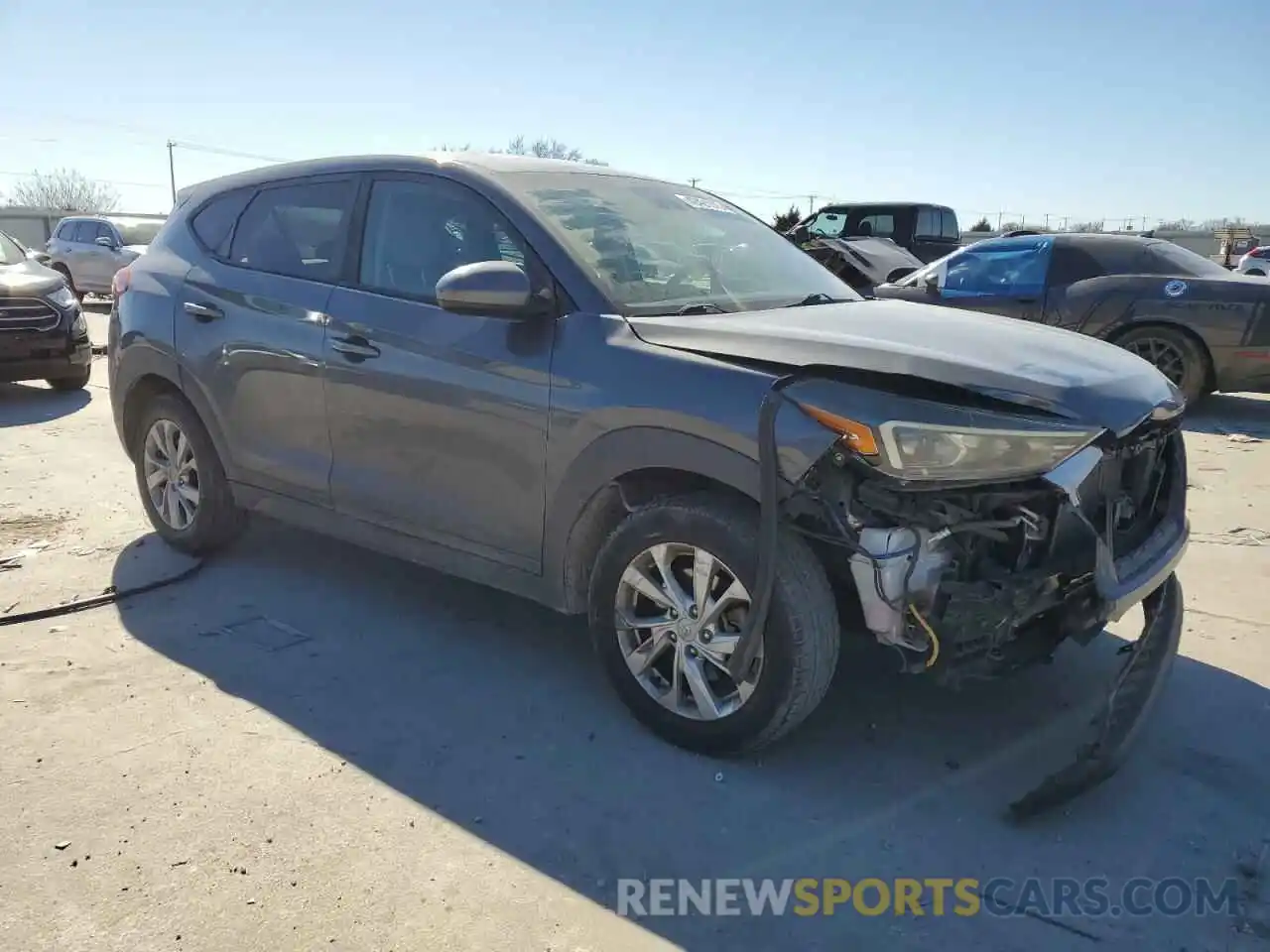 4 Photograph of a damaged car KM8J23A49KU840318 HYUNDAI TUCSON 2019