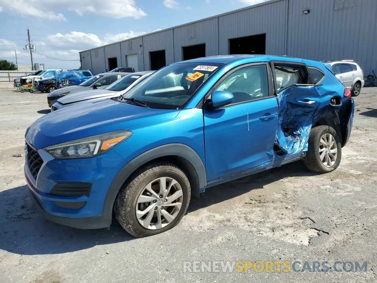 1 Photograph of a damaged car KM8J23A49KU845776 HYUNDAI TUCSON 2019