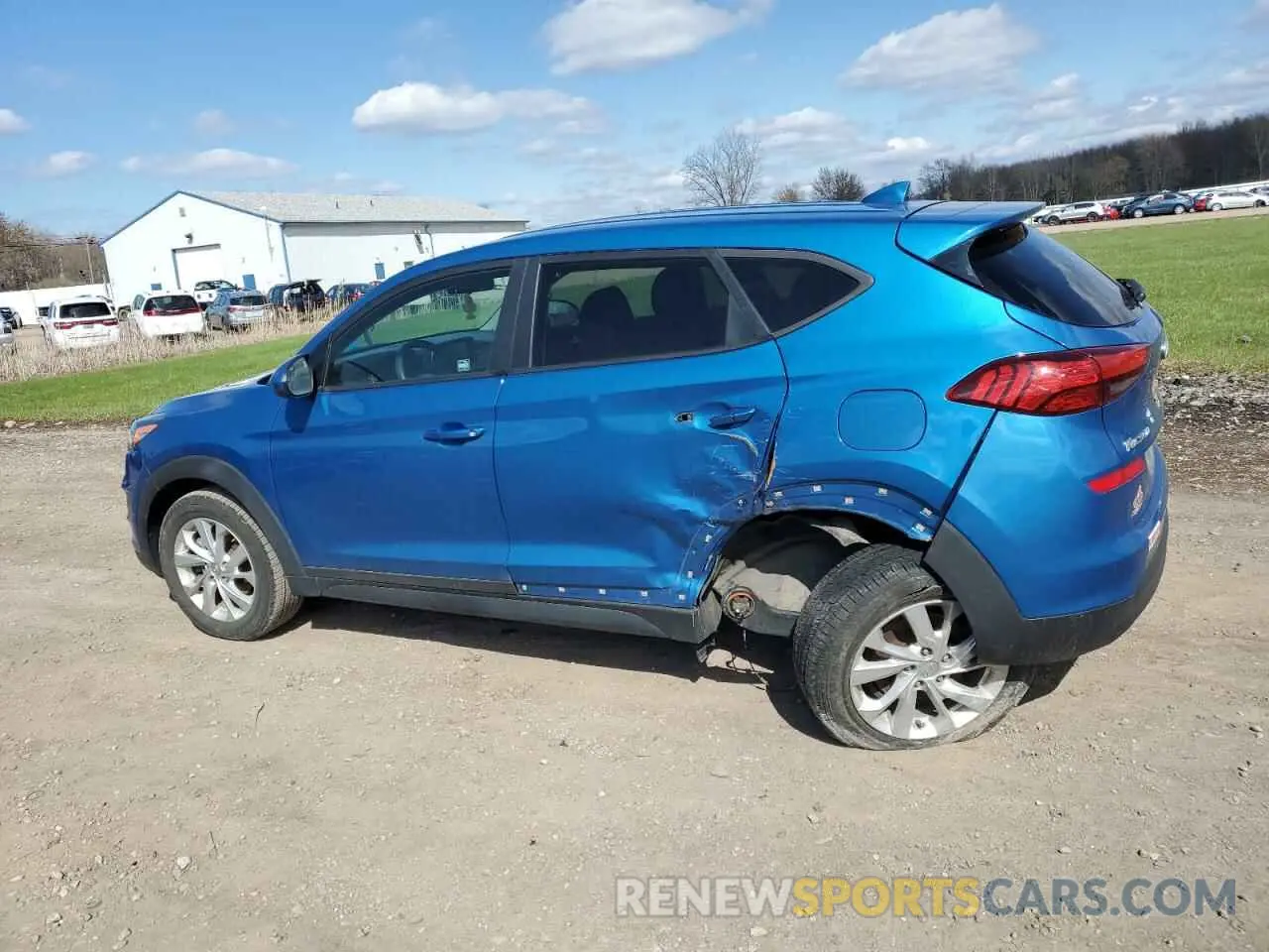 2 Photograph of a damaged car KM8J23A49KU887557 HYUNDAI TUCSON 2019
