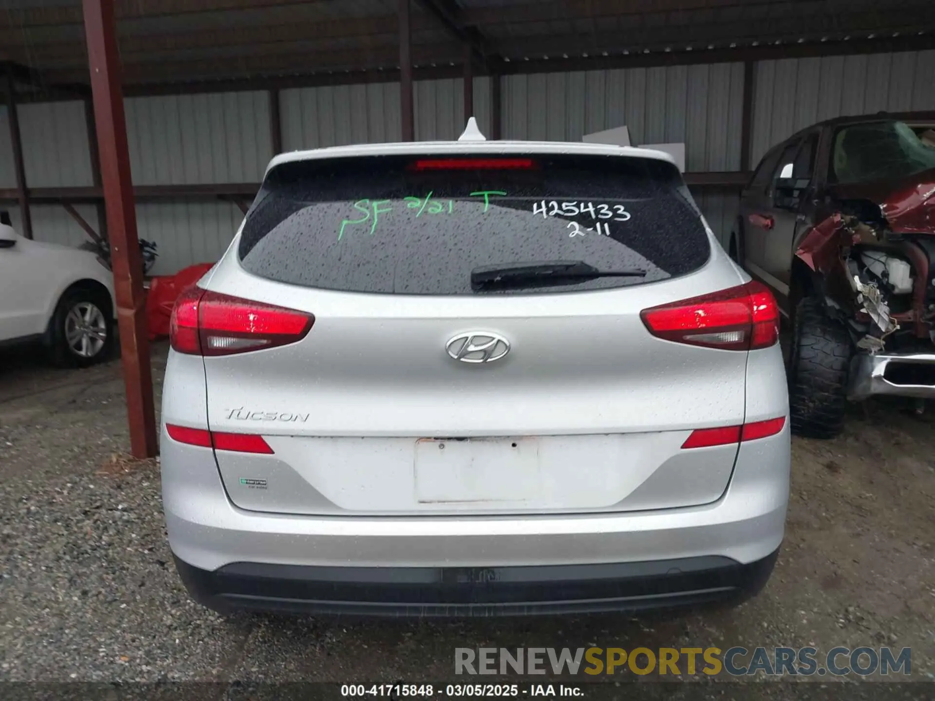 16 Photograph of a damaged car KM8J23A49KU891088 HYUNDAI TUCSON 2019