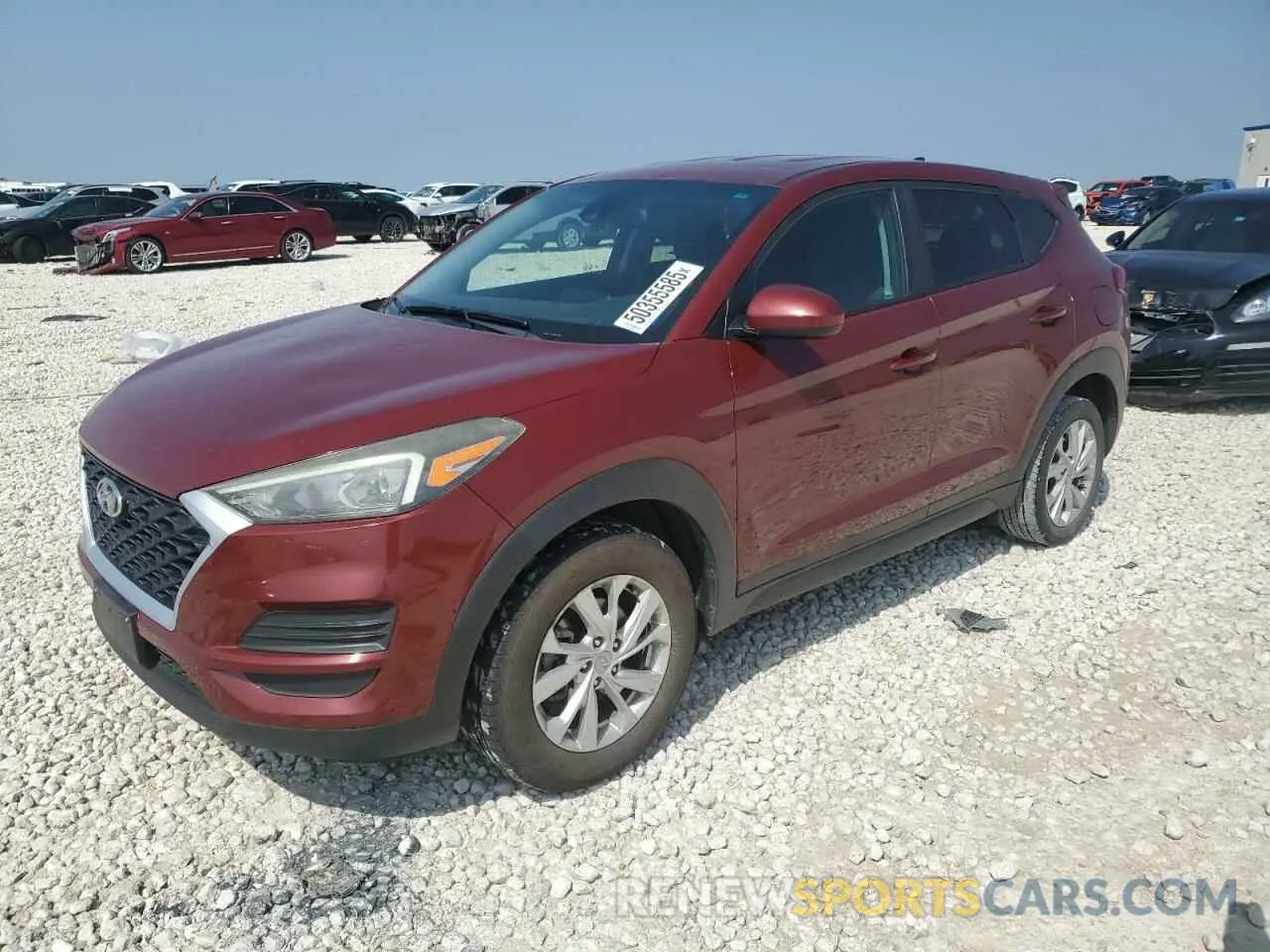 1 Photograph of a damaged car KM8J23A49KU923120 HYUNDAI TUCSON 2019