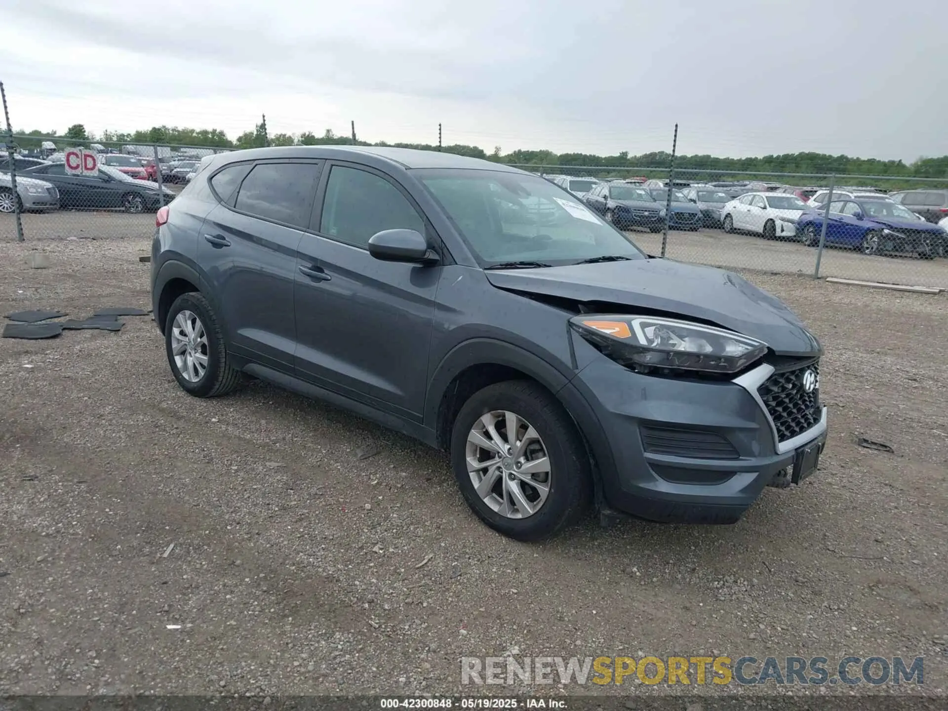 1 Photograph of a damaged car KM8J23A4XKU023276 HYUNDAI TUCSON 2019