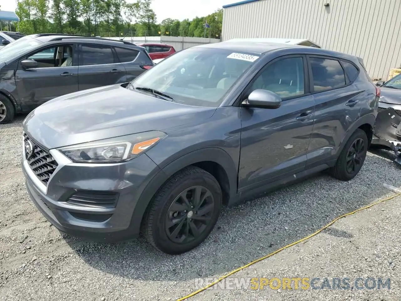1 Photograph of a damaged car KM8J23A4XKU918377 HYUNDAI TUCSON 2019