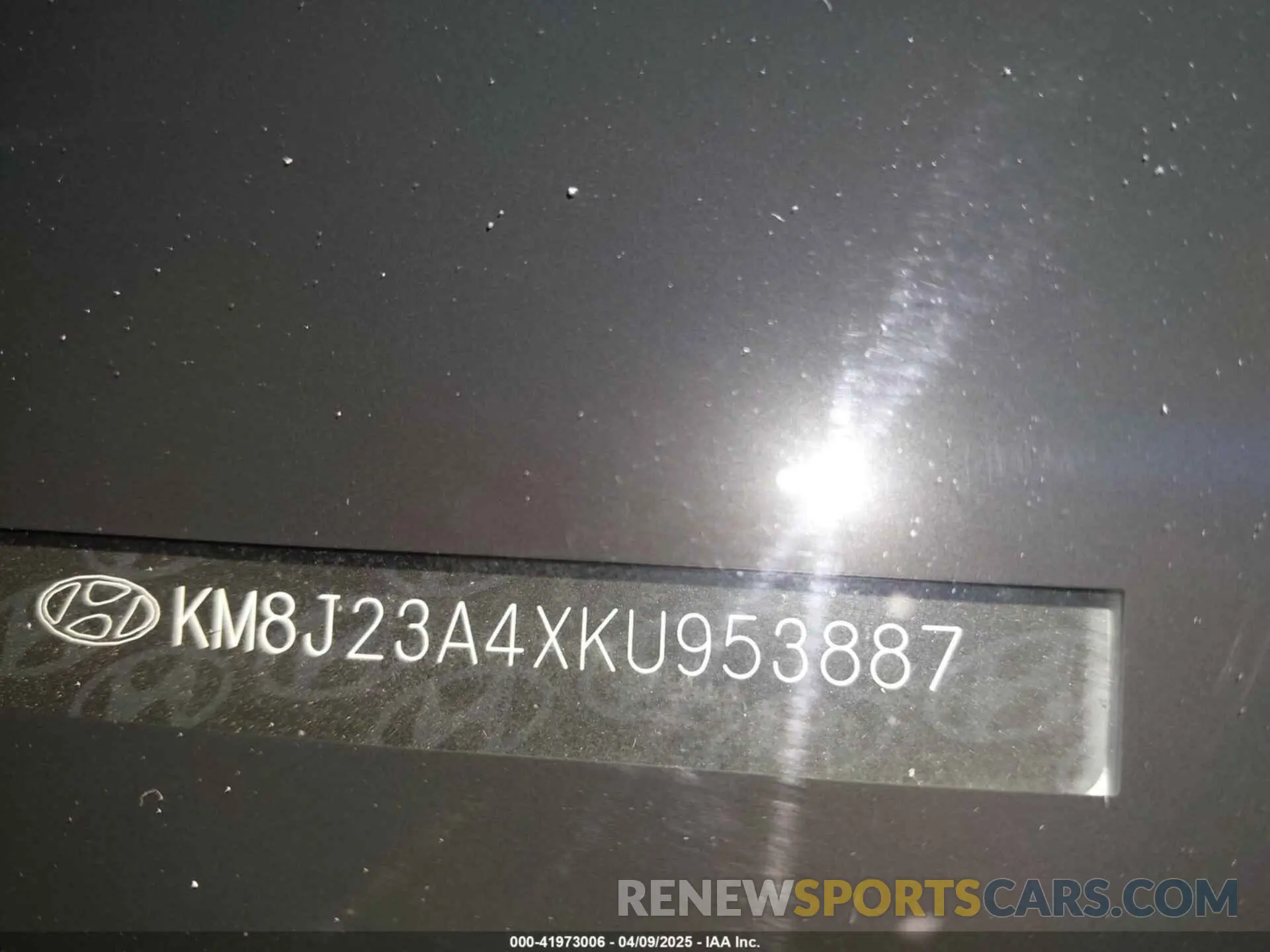 9 Photograph of a damaged car KM8J23A4XKU953887 HYUNDAI TUCSON 2019