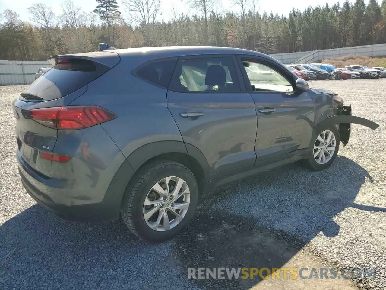 3 Photograph of a damaged car KM8J2CA40KU910059 HYUNDAI TUCSON 2019