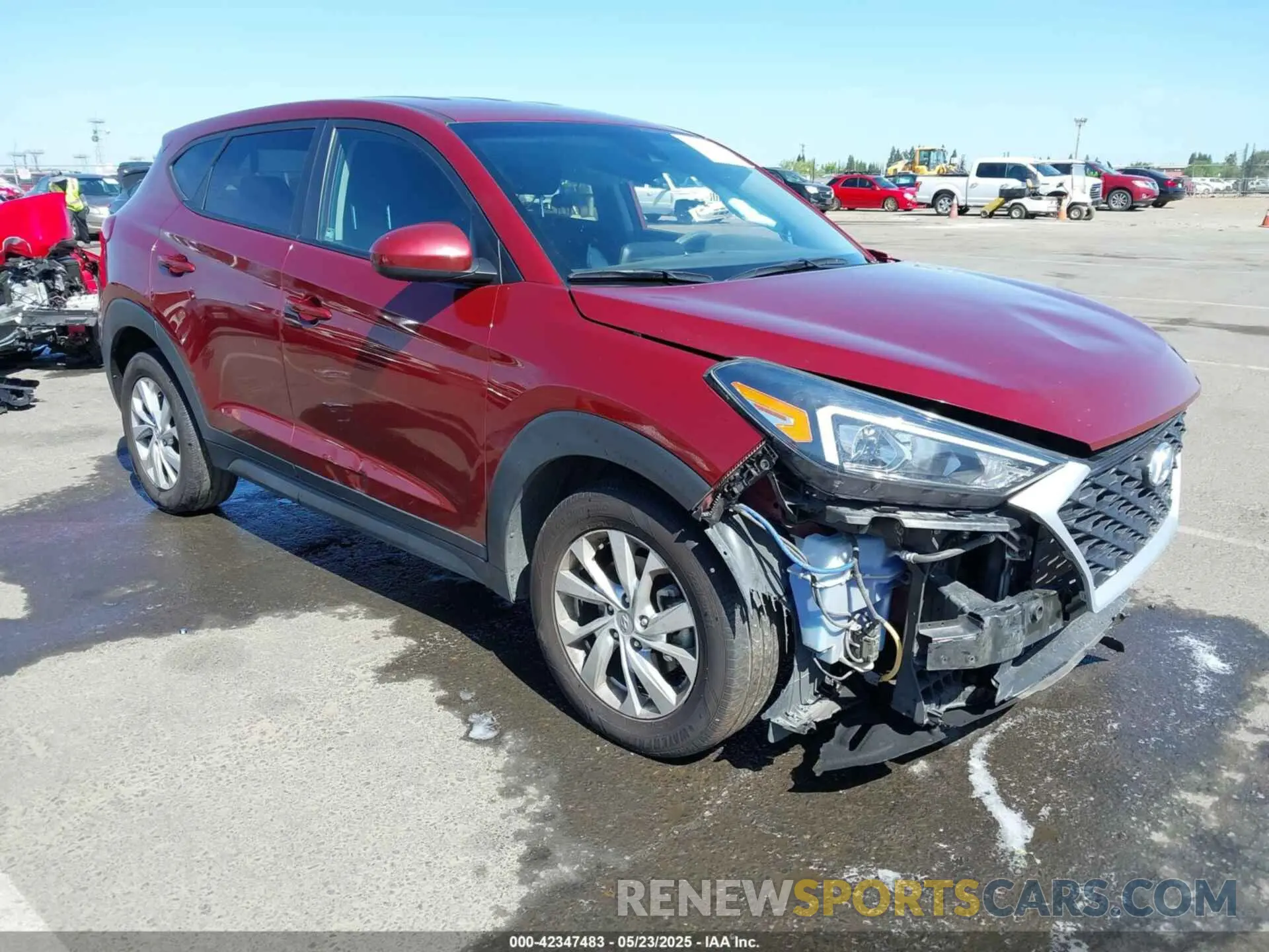 1 Photograph of a damaged car KM8J2CA41KU914007 HYUNDAI TUCSON 2019