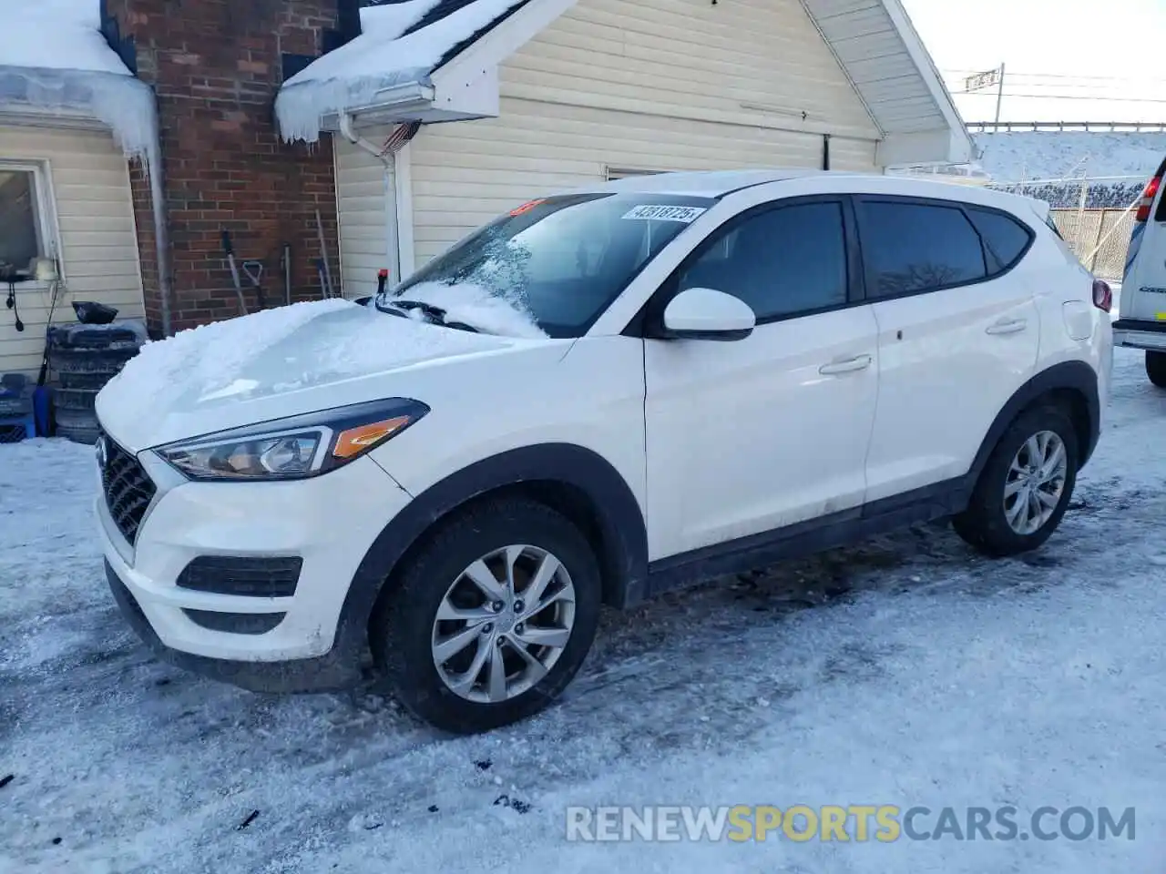 1 Photograph of a damaged car KM8J2CA43KU843697 HYUNDAI TUCSON 2019