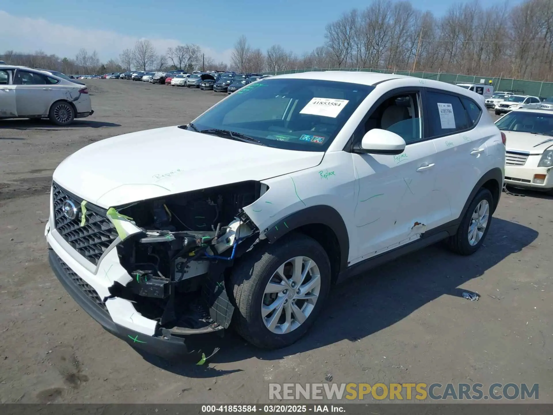 2 Photograph of a damaged car KM8J2CA44KU847421 HYUNDAI TUCSON 2019