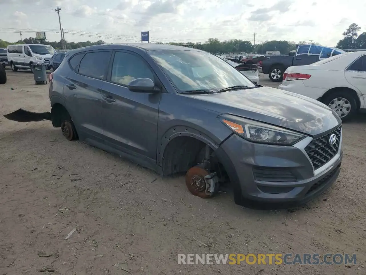4 Photograph of a damaged car KM8J2CA44KU918424 HYUNDAI TUCSON 2019