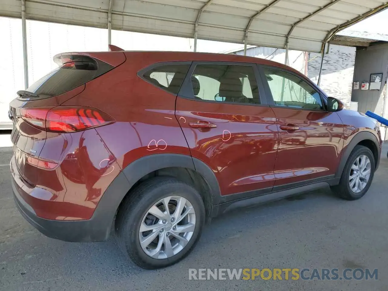 3 Photograph of a damaged car KM8J2CA44KU933327 HYUNDAI TUCSON 2019