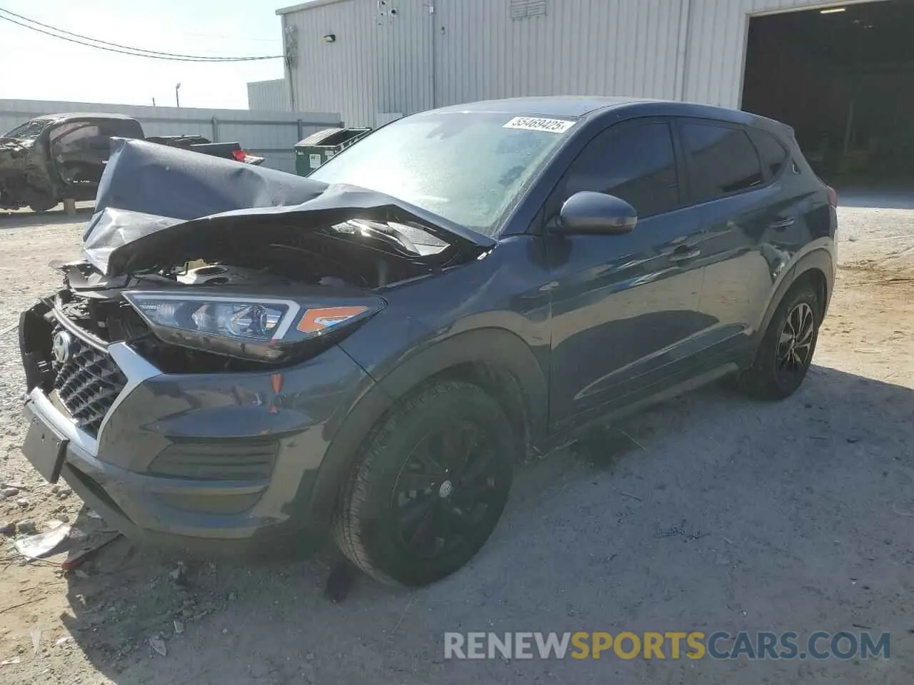 1 Photograph of a damaged car KM8J2CA44KU937913 HYUNDAI TUCSON 2019