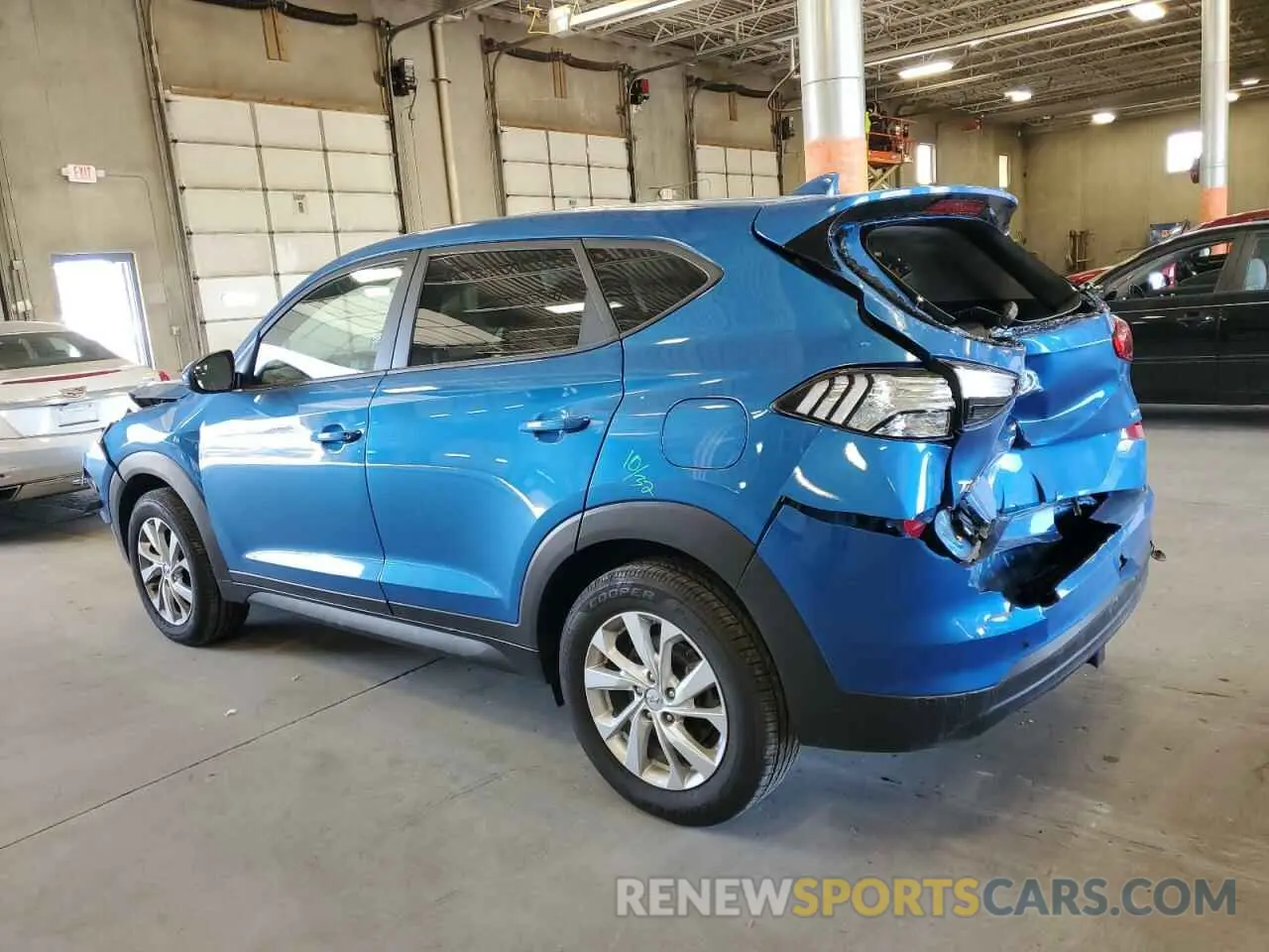 2 Photograph of a damaged car KM8J2CA44KU940049 HYUNDAI TUCSON 2019