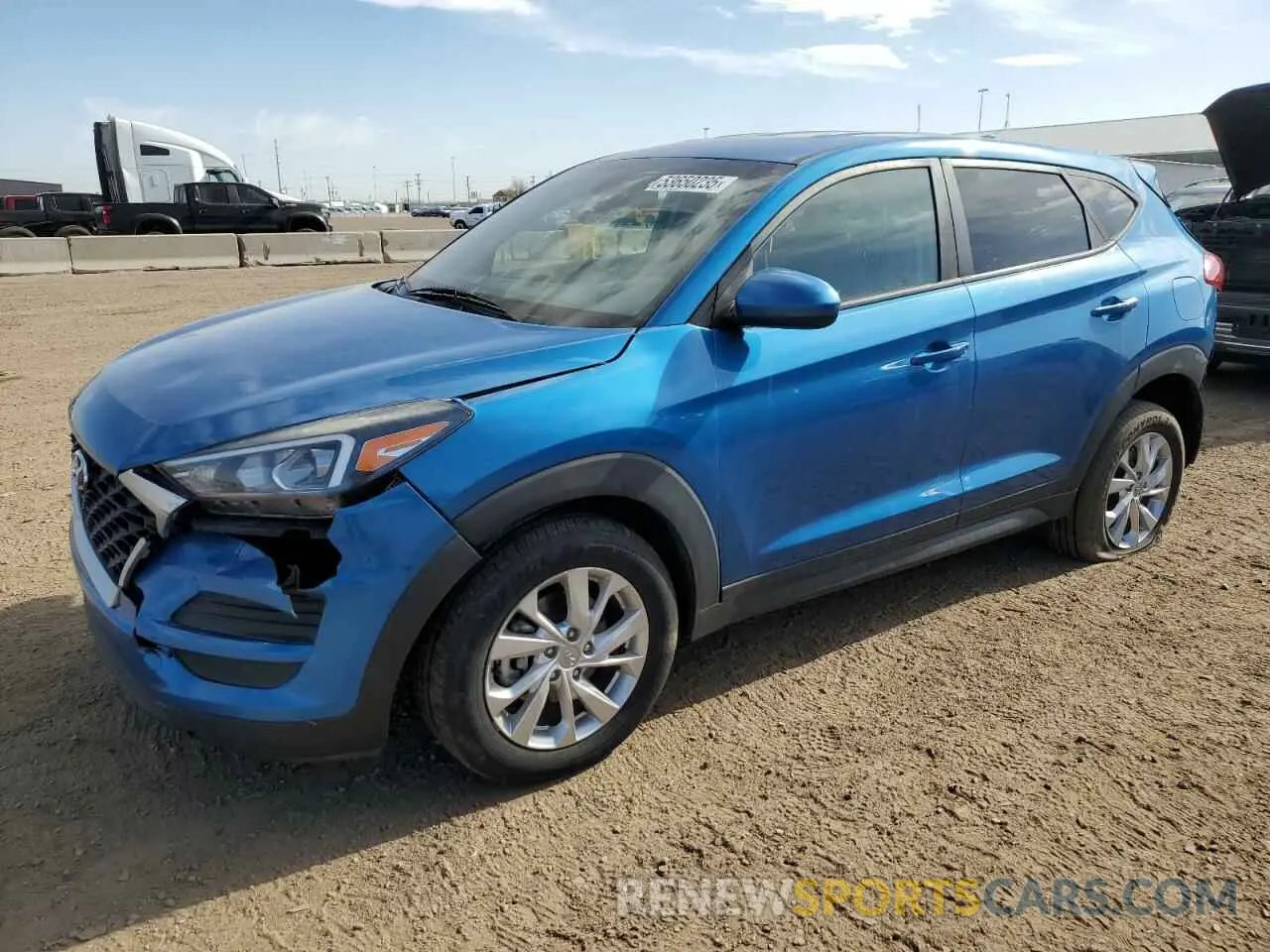 1 Photograph of a damaged car KM8J2CA45KU006188 HYUNDAI TUCSON 2019