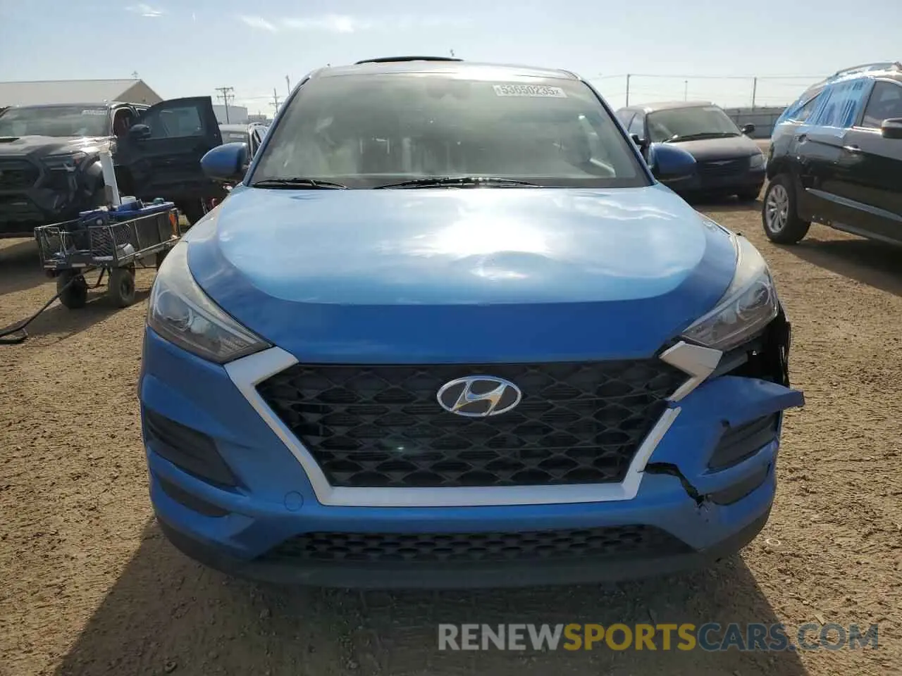 5 Photograph of a damaged car KM8J2CA45KU006188 HYUNDAI TUCSON 2019