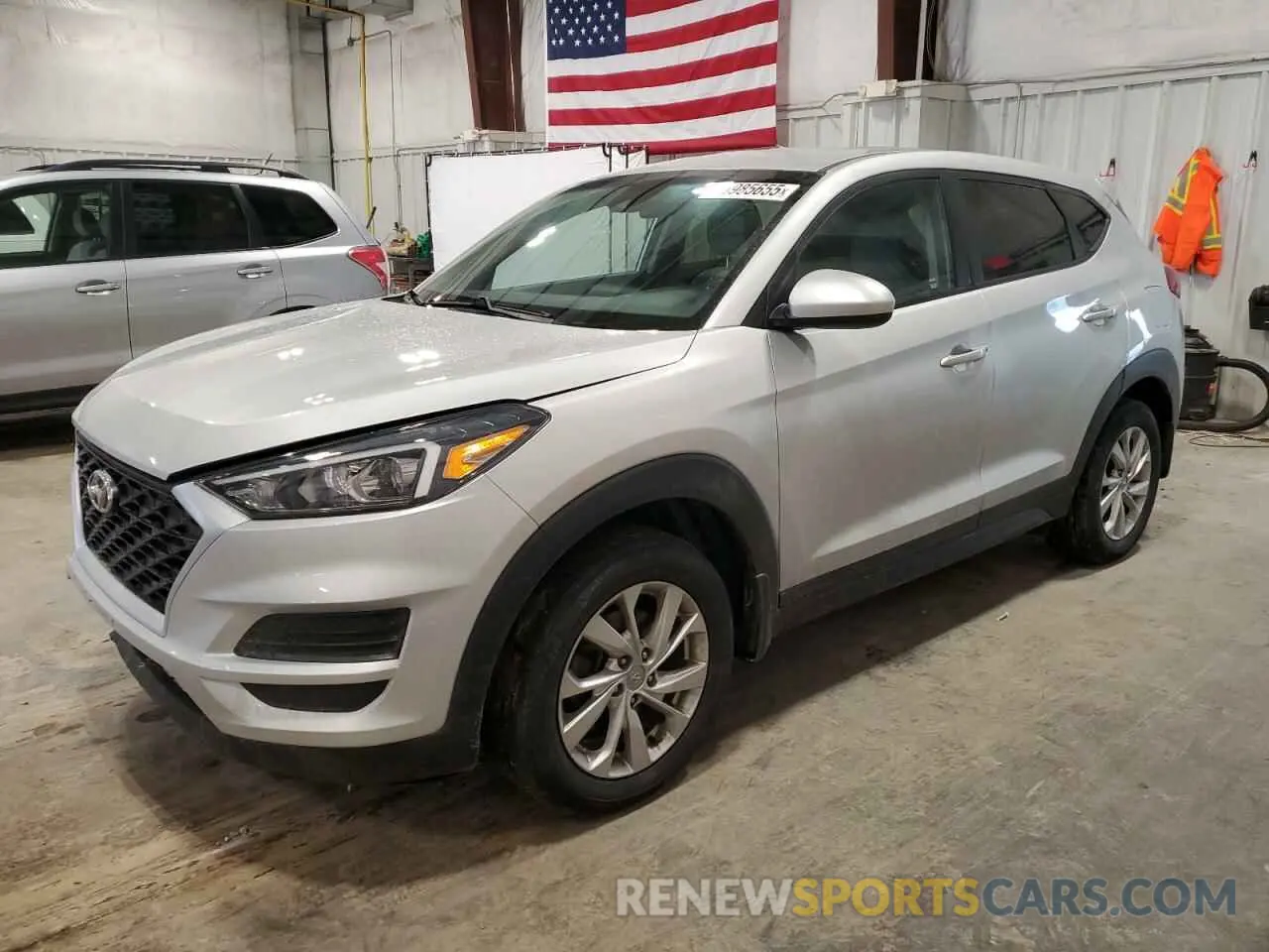 1 Photograph of a damaged car KM8J2CA45KU916973 HYUNDAI TUCSON 2019