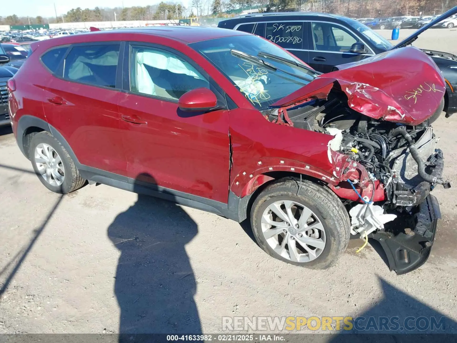 1 Photograph of a damaged car KM8J2CA46KU023517 HYUNDAI TUCSON 2019