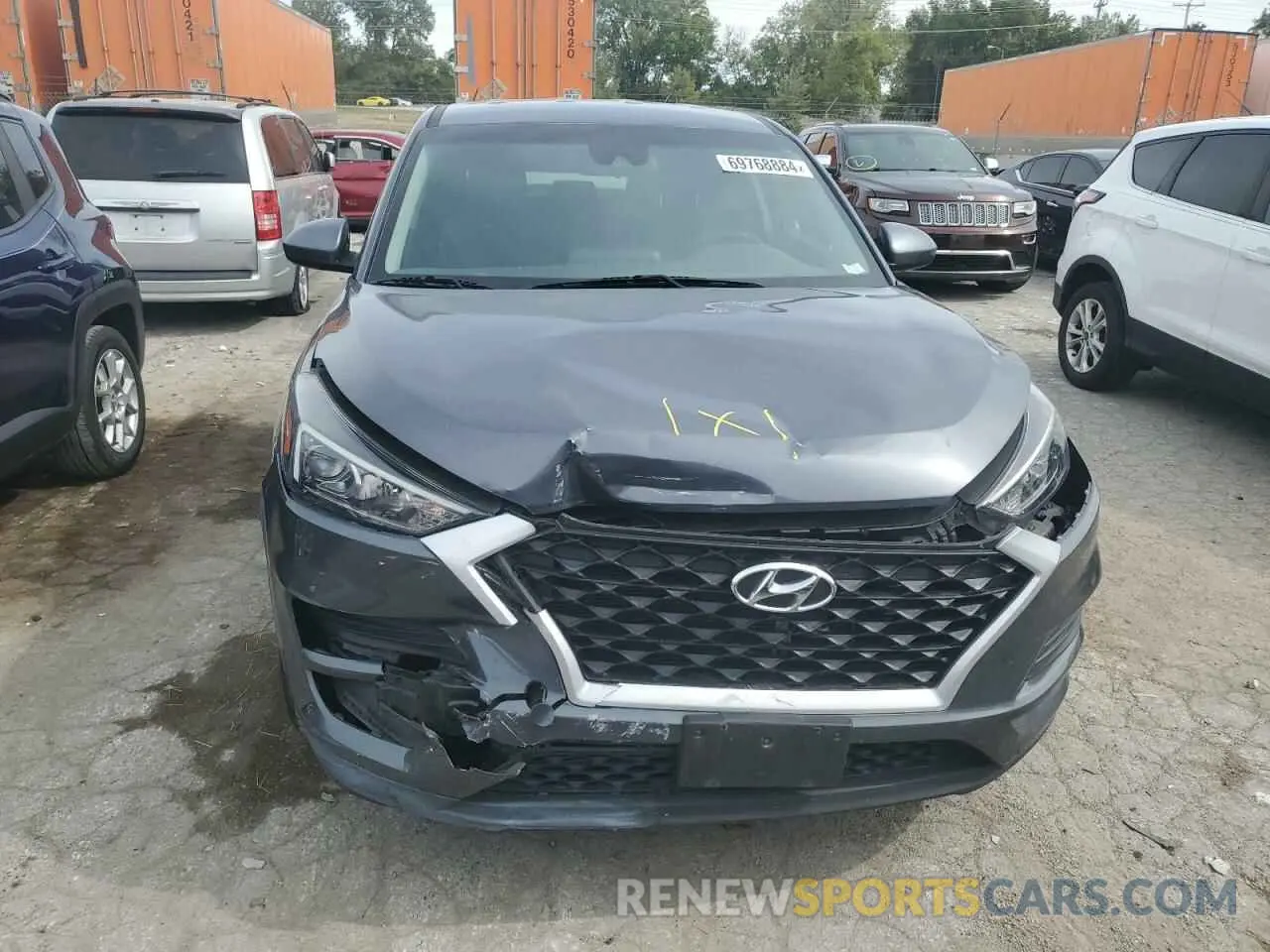 5 Photograph of a damaged car KM8J2CA46KU840034 HYUNDAI TUCSON 2019