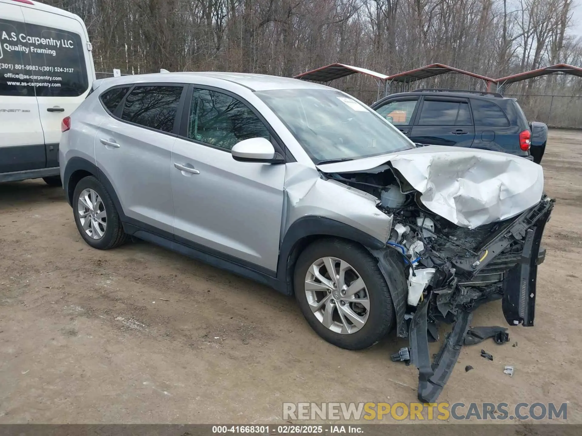 1 Photograph of a damaged car KM8J2CA46KU896913 HYUNDAI TUCSON 2019